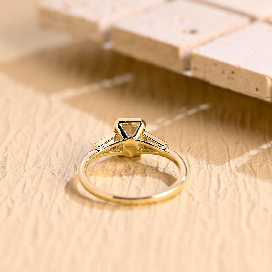 Three Stone Moissanite Ring