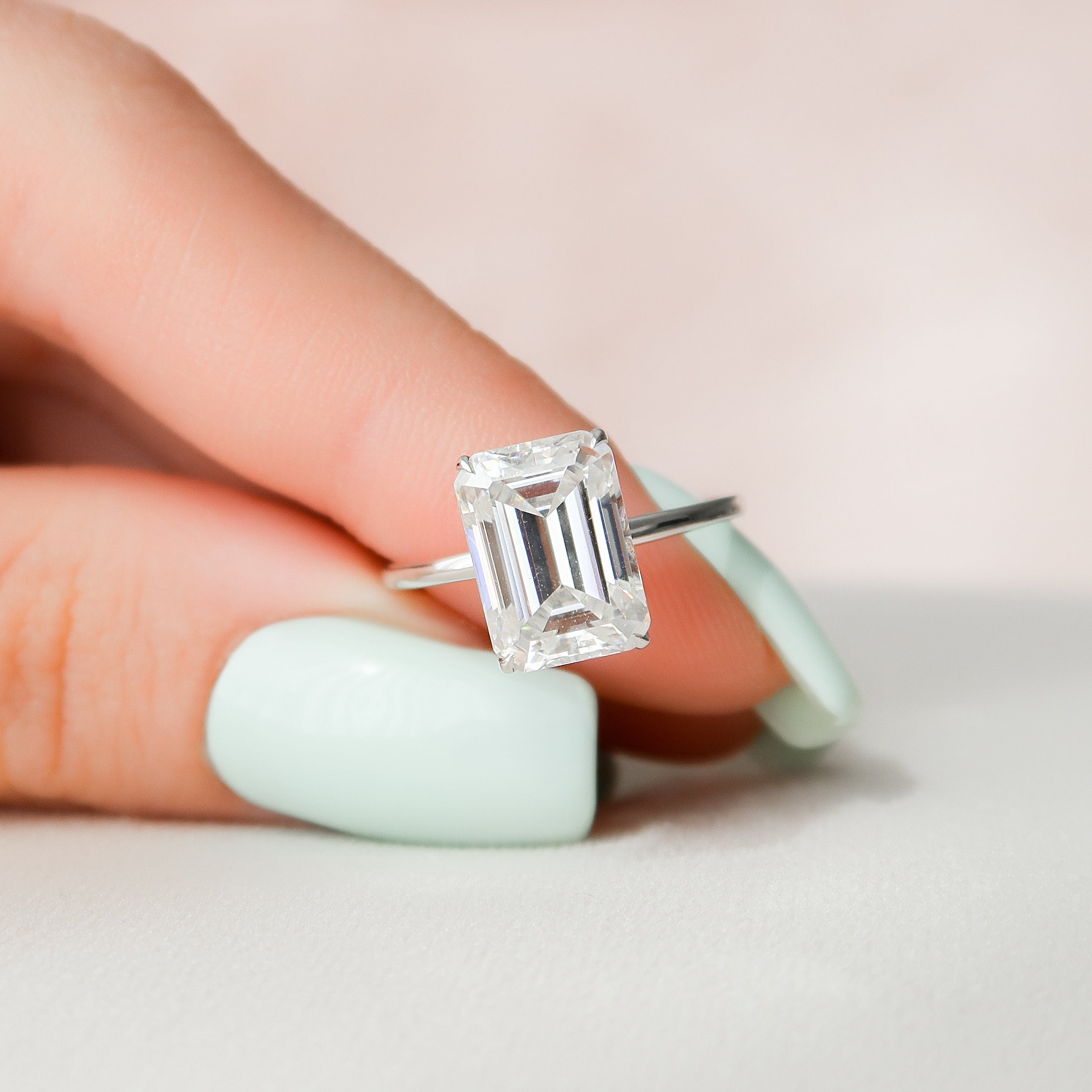 Moissanite Engagement Ring USA