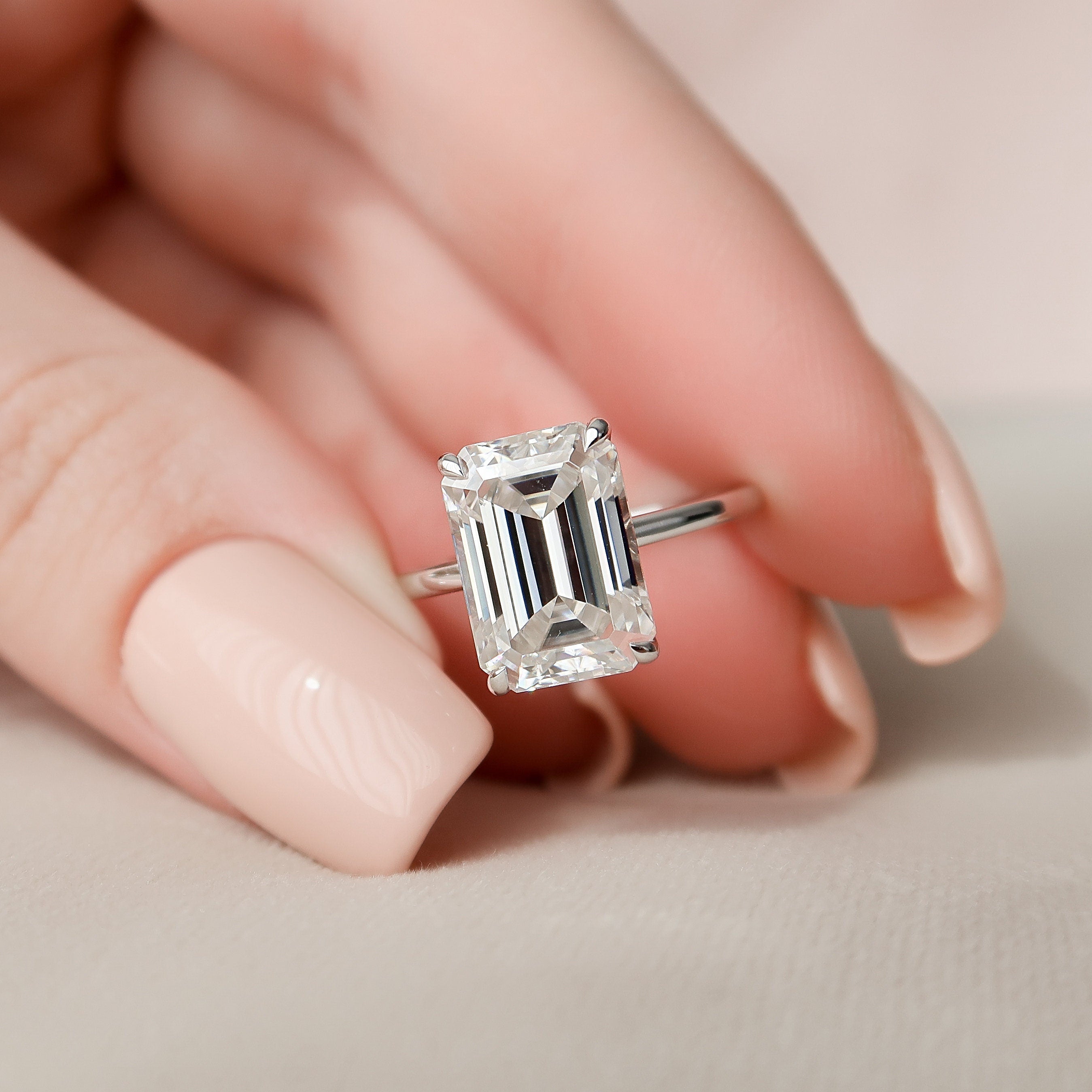 Moissanite Engagement Ring USA