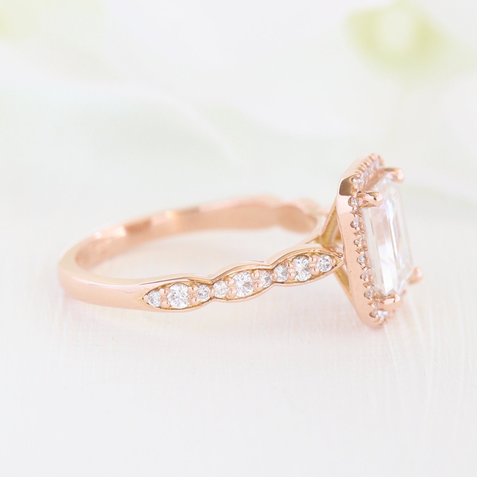 Moissanite Diamond Ring