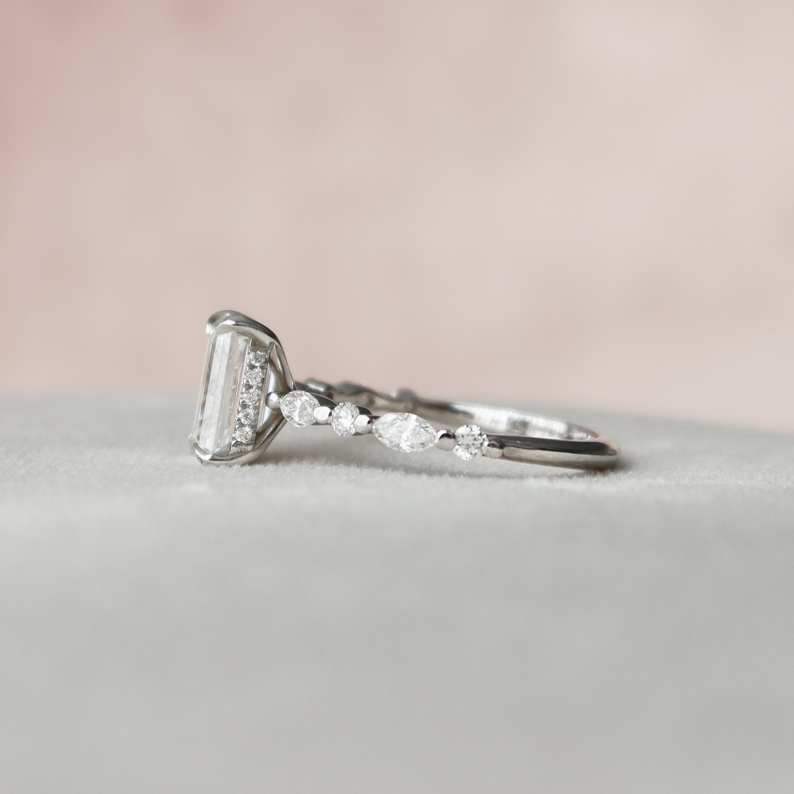 Moissanite Diamond Ring
