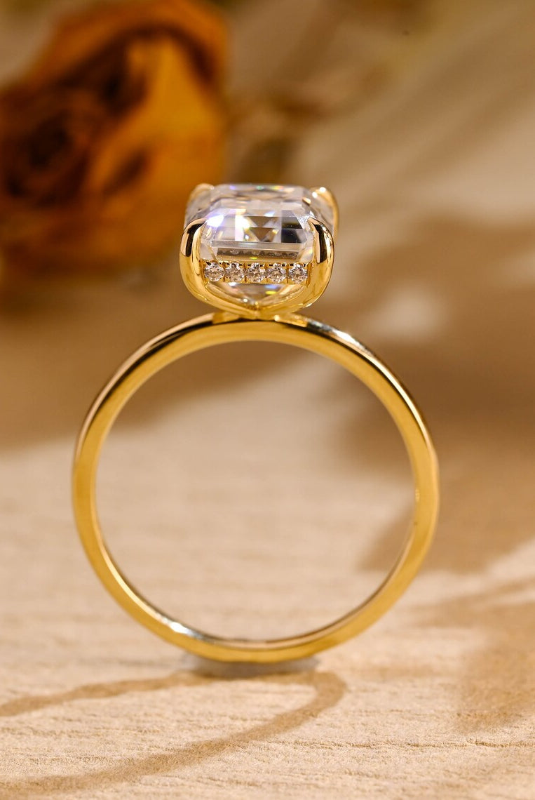 Diamond Accent Moissanite Ring