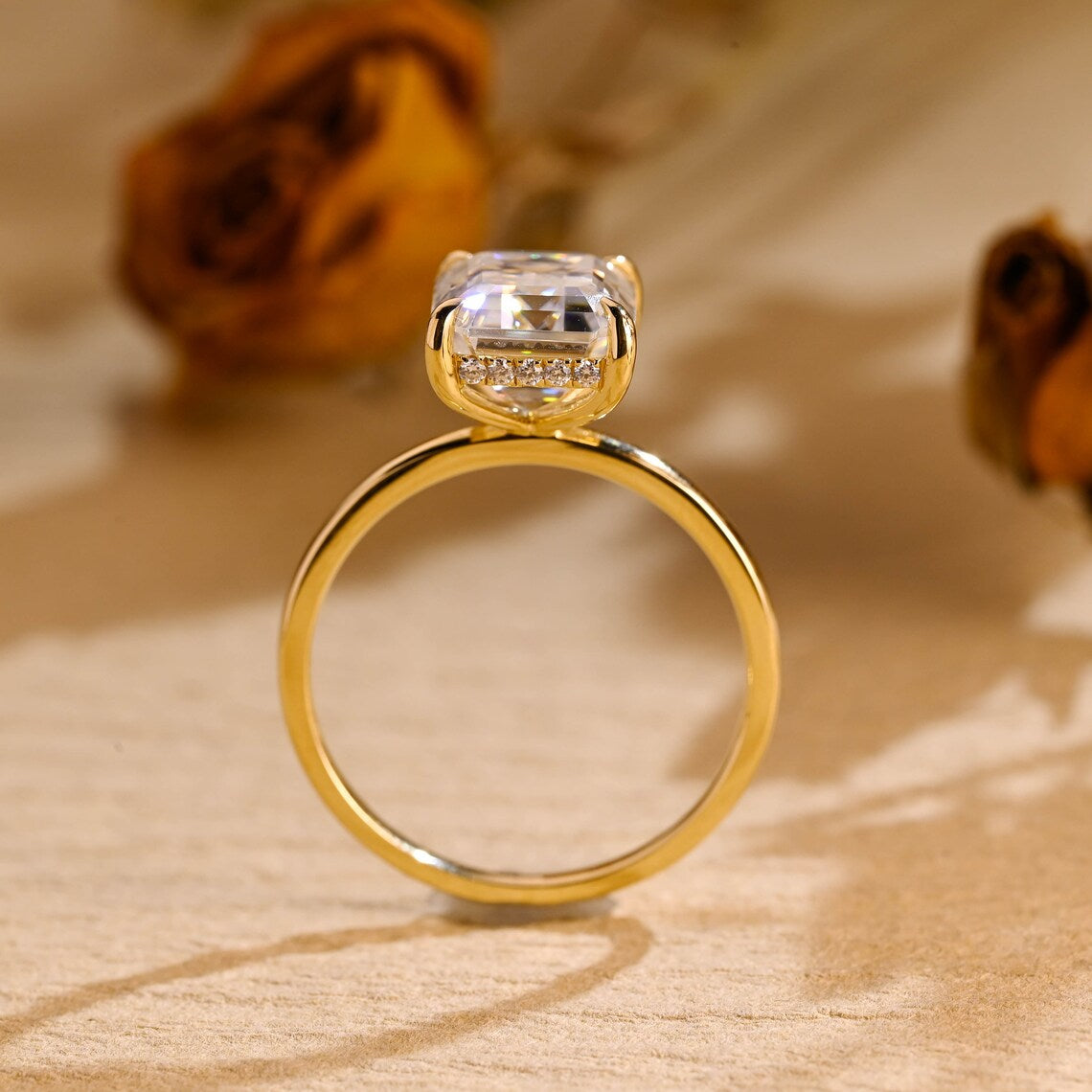Diamond Accent Moissanite Ring