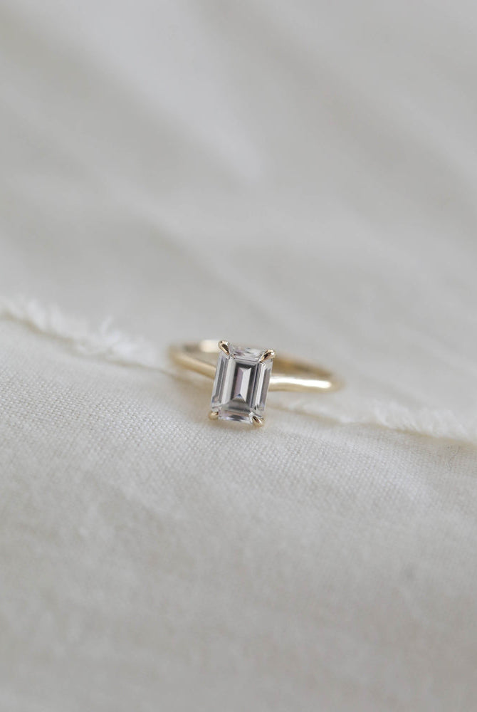 Emerald Cut Bridal Ring