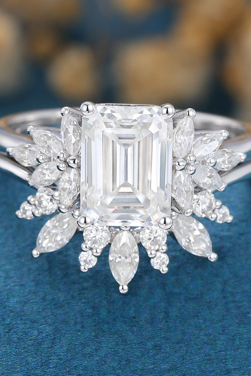 1-60-ct-emerald-shaped-moissanite-cluster-bridal-set-8