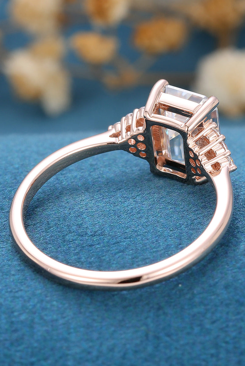 1-60-ct-emerald-shaped-moissanite-cluster-engagement-ring-9