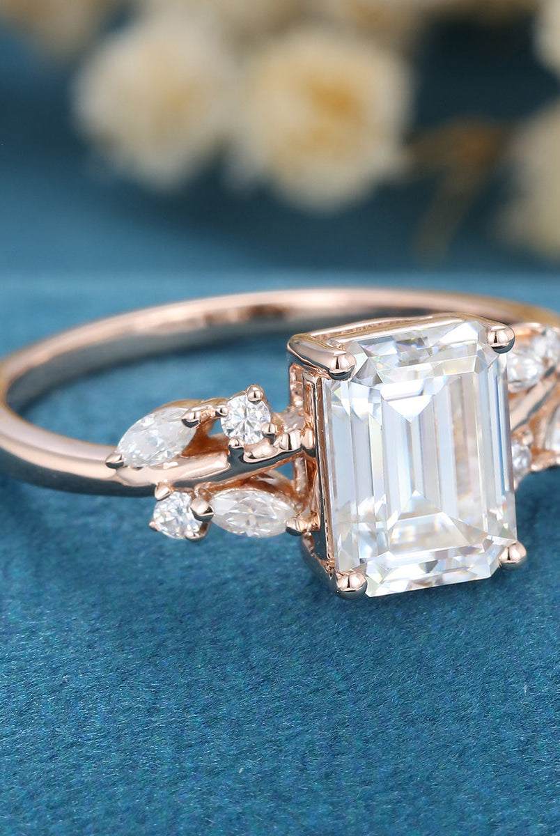 1-60-ct-emerald-shaped-moissanite-cluster-engagement-ring-6