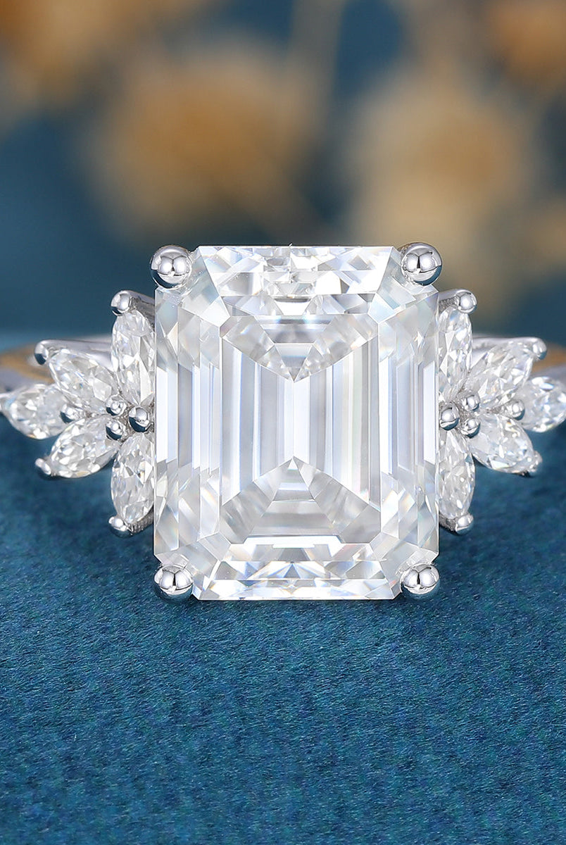 3-0-ct-emerald-shaped-moissanite-cluster-engagement-ring
