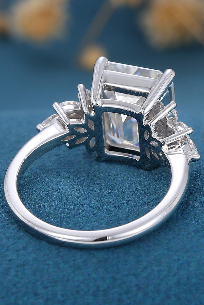 3-0-ct-emerald-shaped-moissanite-cluster-engagement-ring