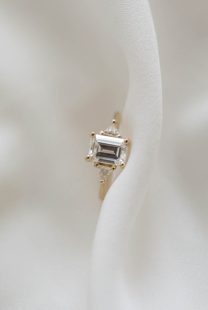 Premium Emerald Engagement Ring