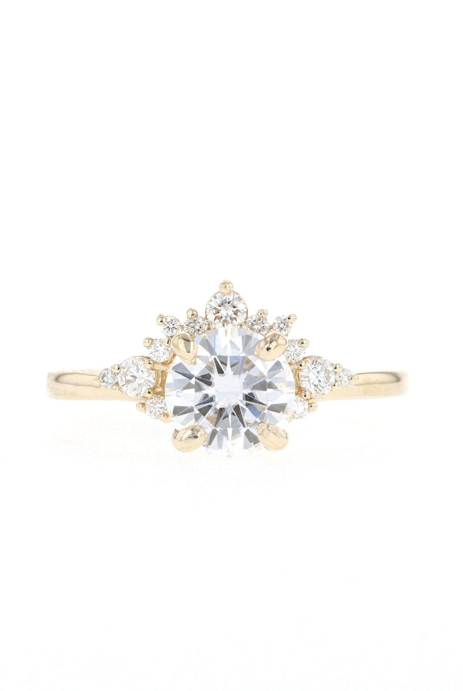 Timeless Round Moissanite Ring
