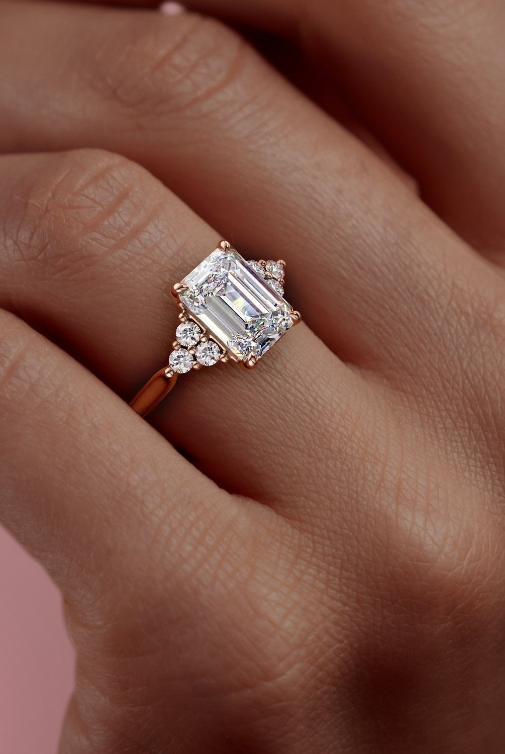 emerald-cut-cluster-moissanite-engagement-ring-3