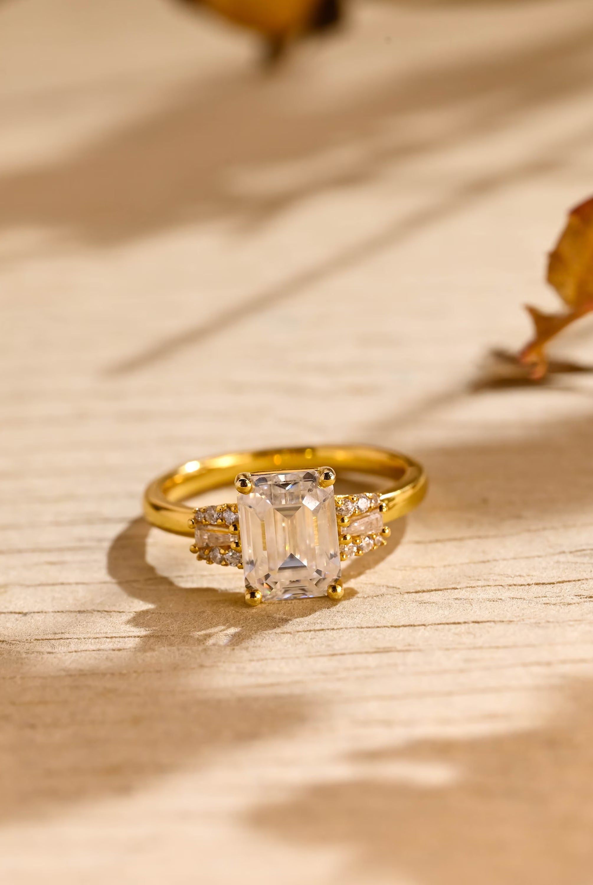 Unique Cluster Engagement Ring