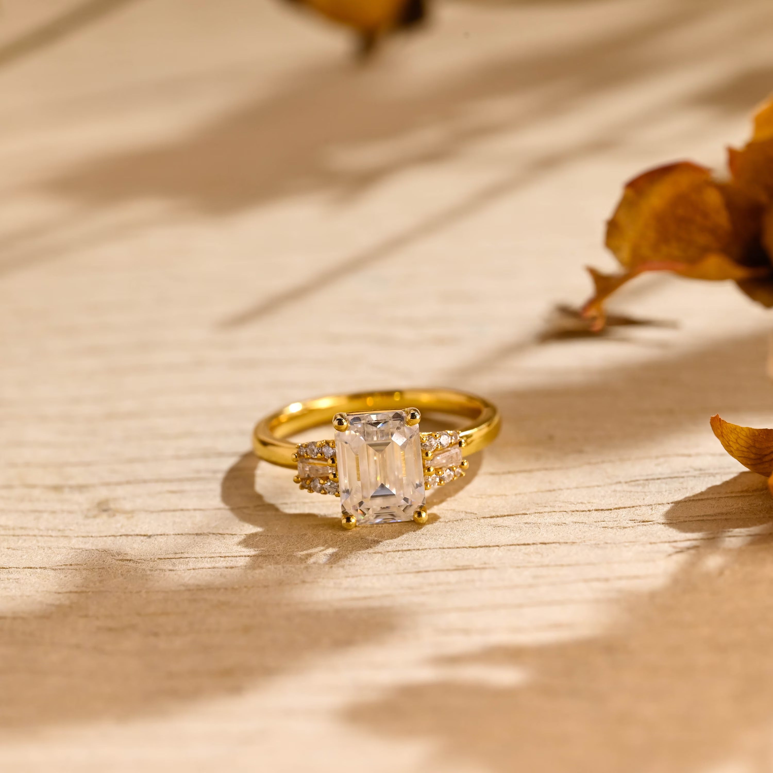 Unique Cluster Engagement Ring