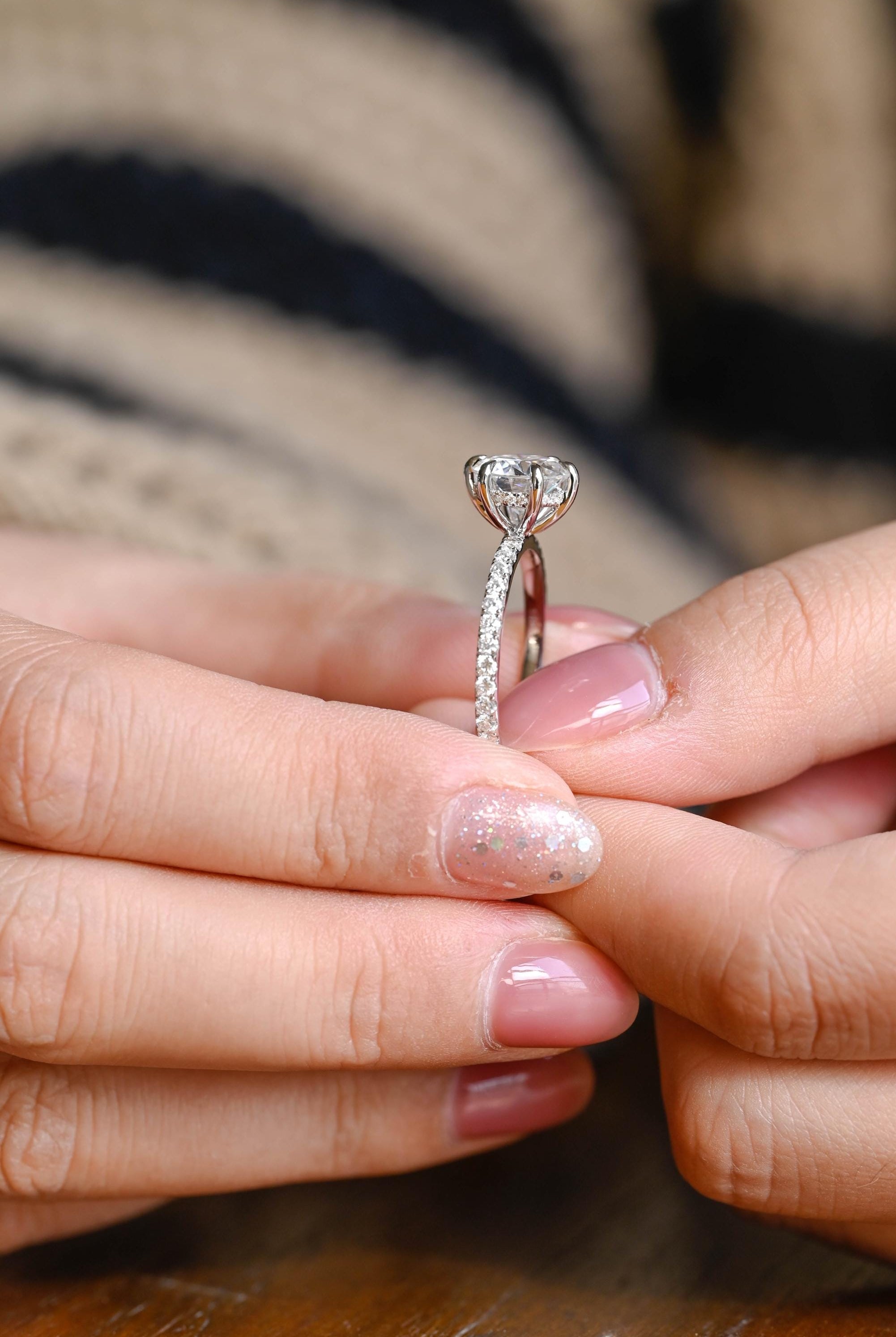 Affordable Moissanite Engagement Ring