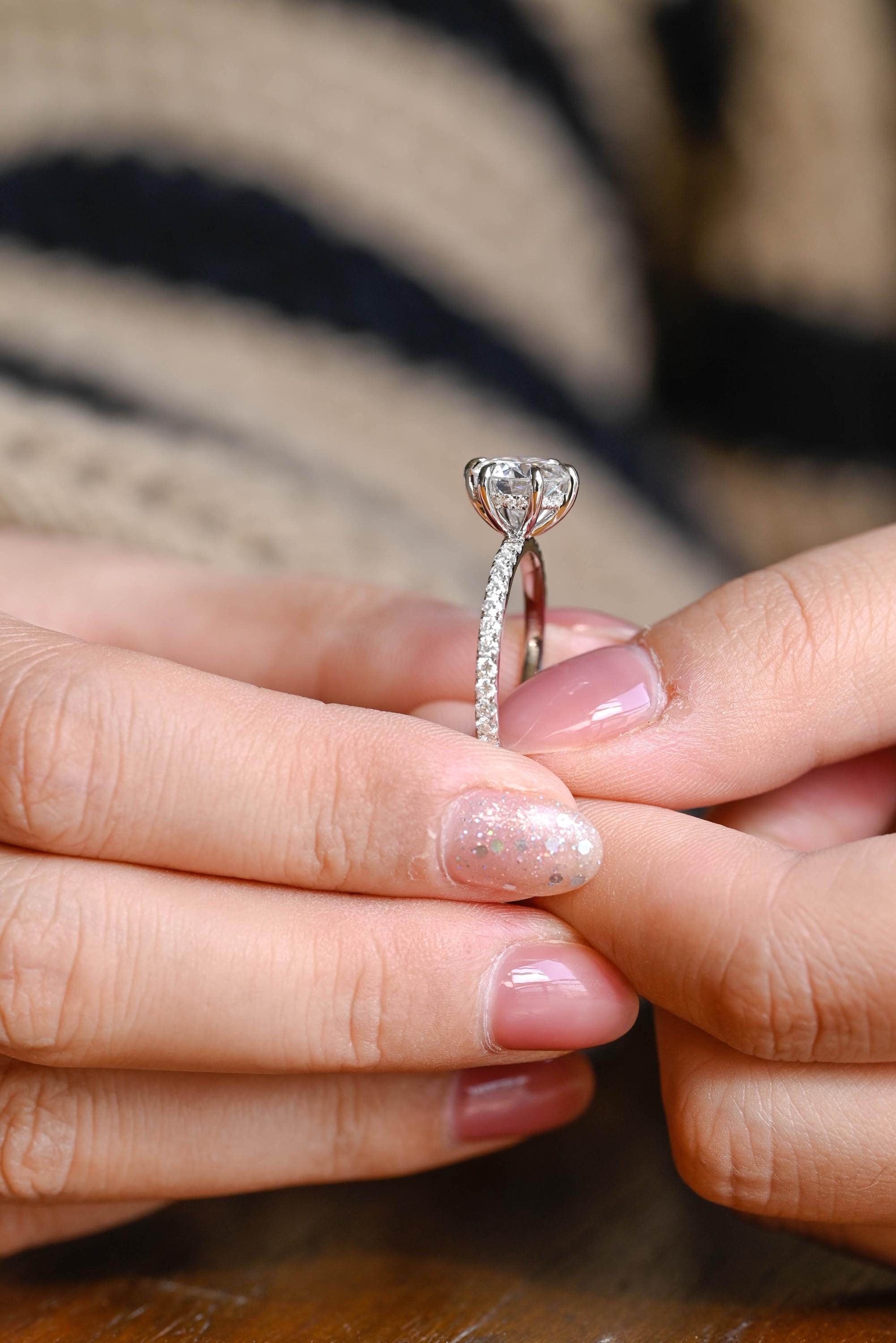 Affordable Moissanite Engagement Ring