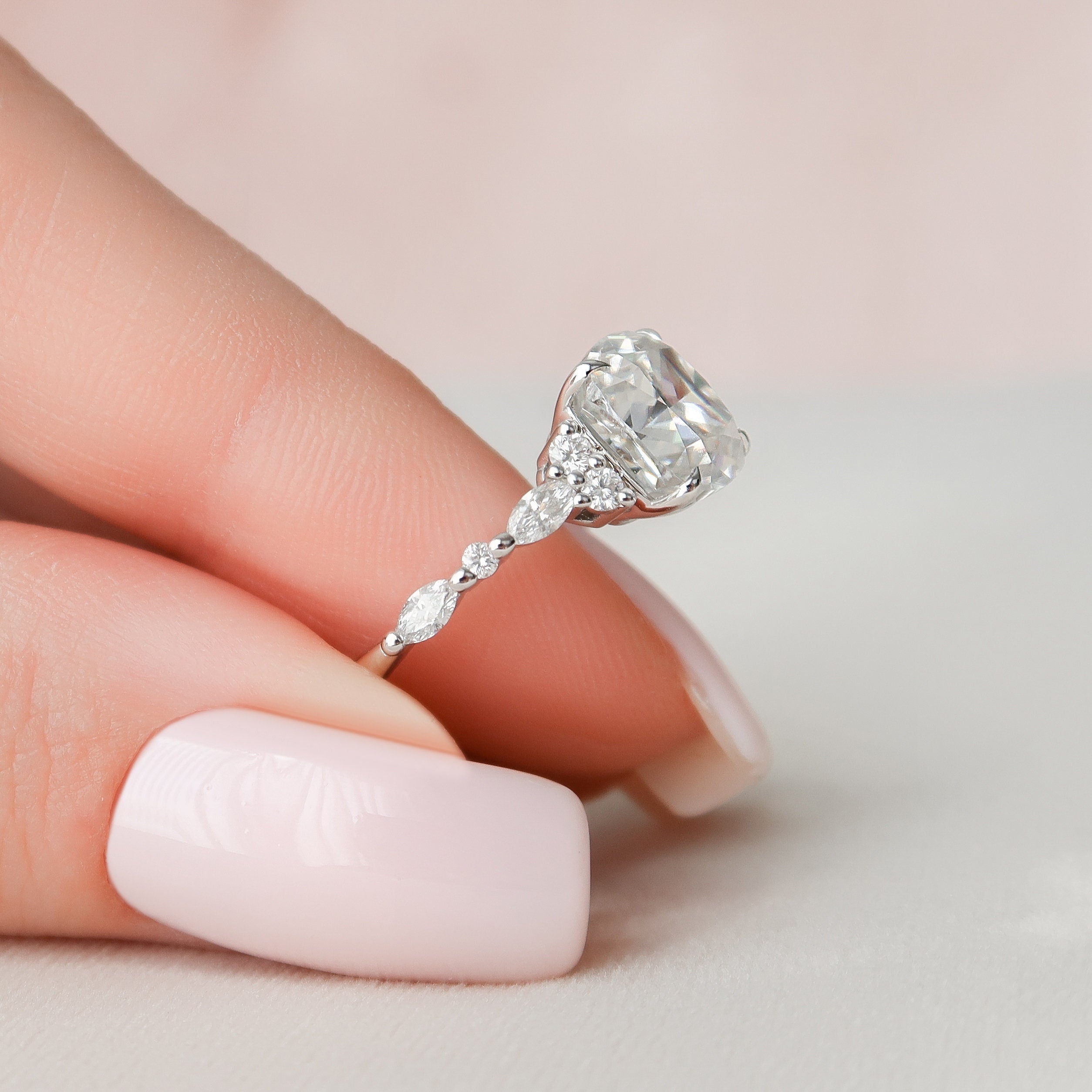Moissanite Engagement Ring USA