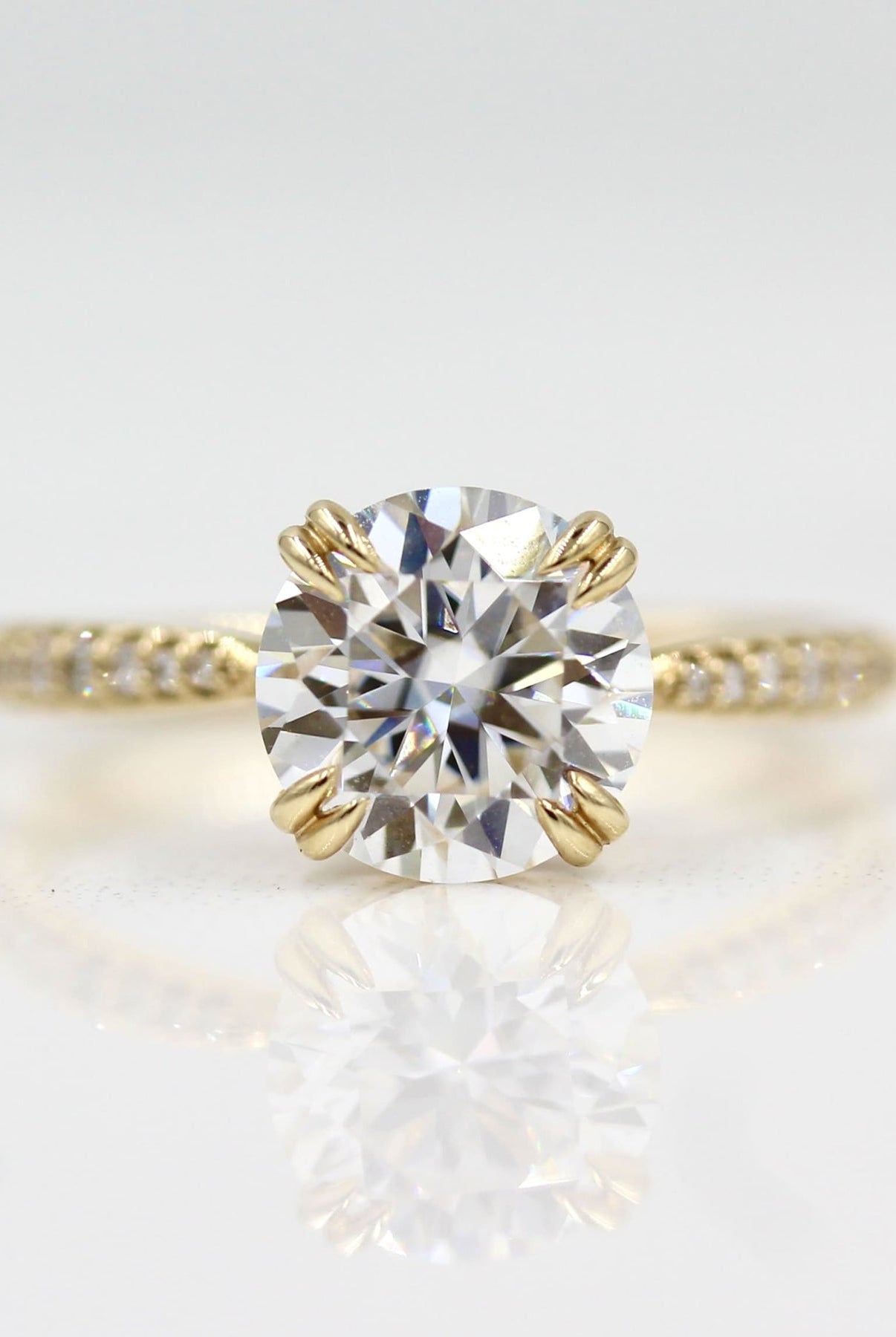 Moissanite halo engagement rings under $500
