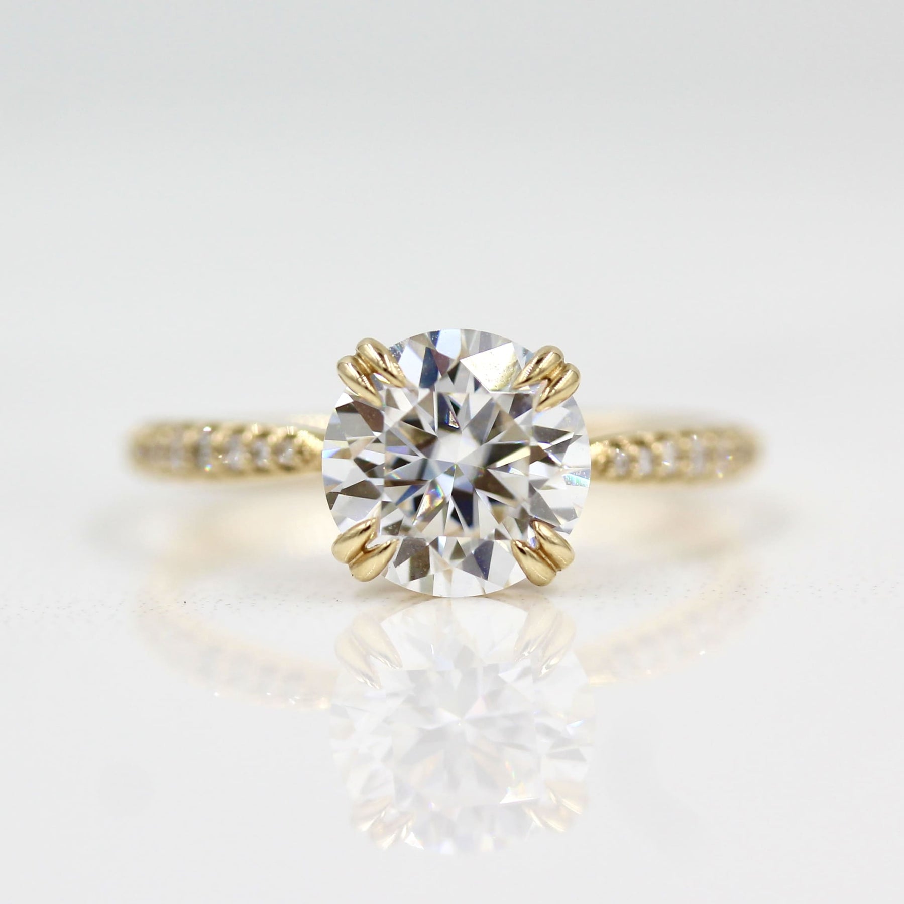 Moissanite halo engagement rings under $500