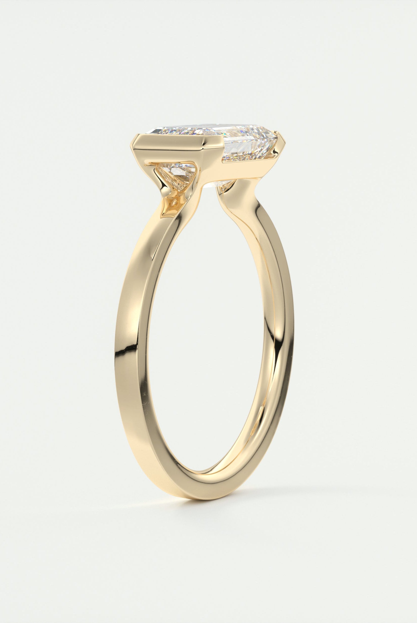 Moissanite Diamond Engagement Ring