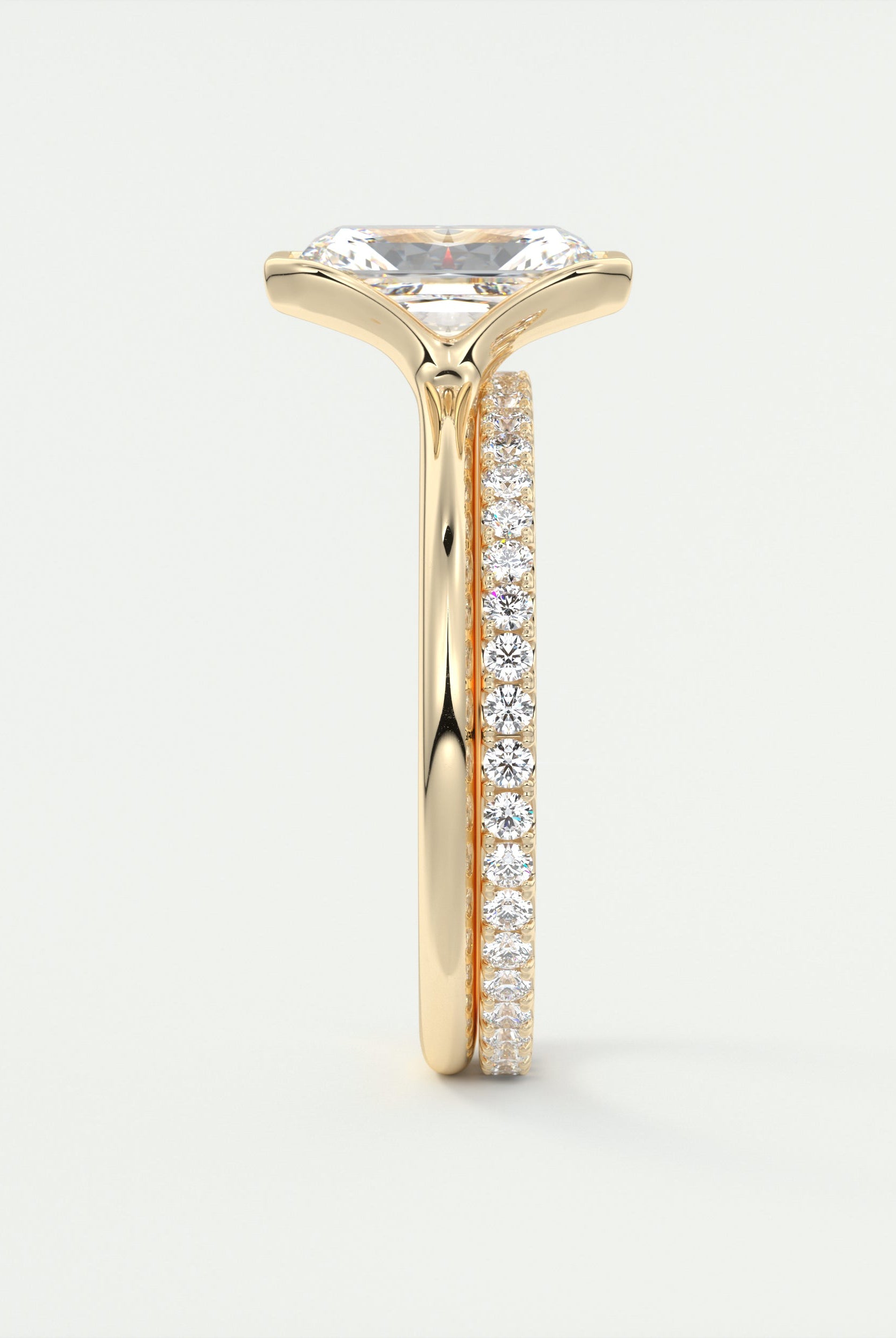 Radiant Moissanite Ring