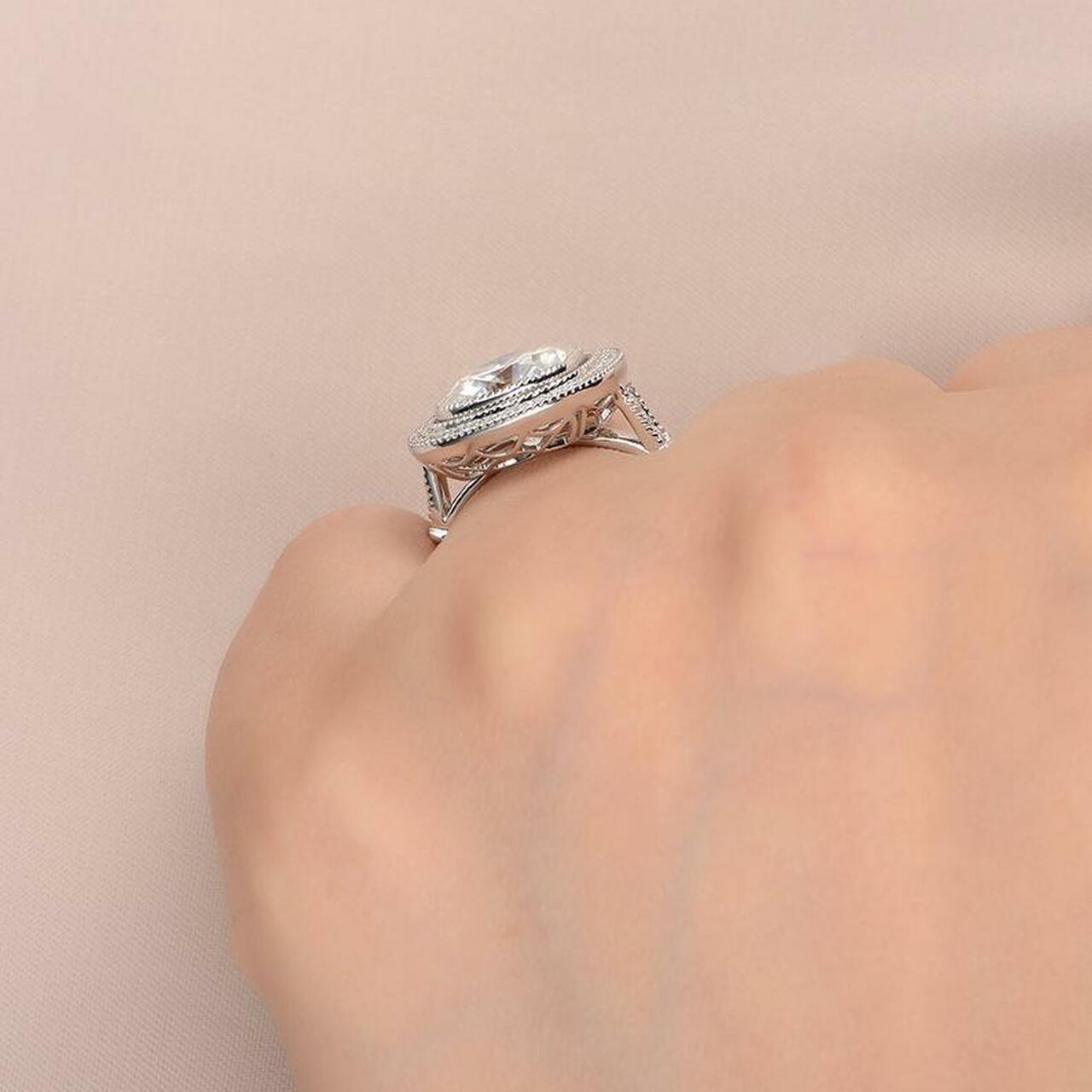 Cushion Cut Engagement Ring