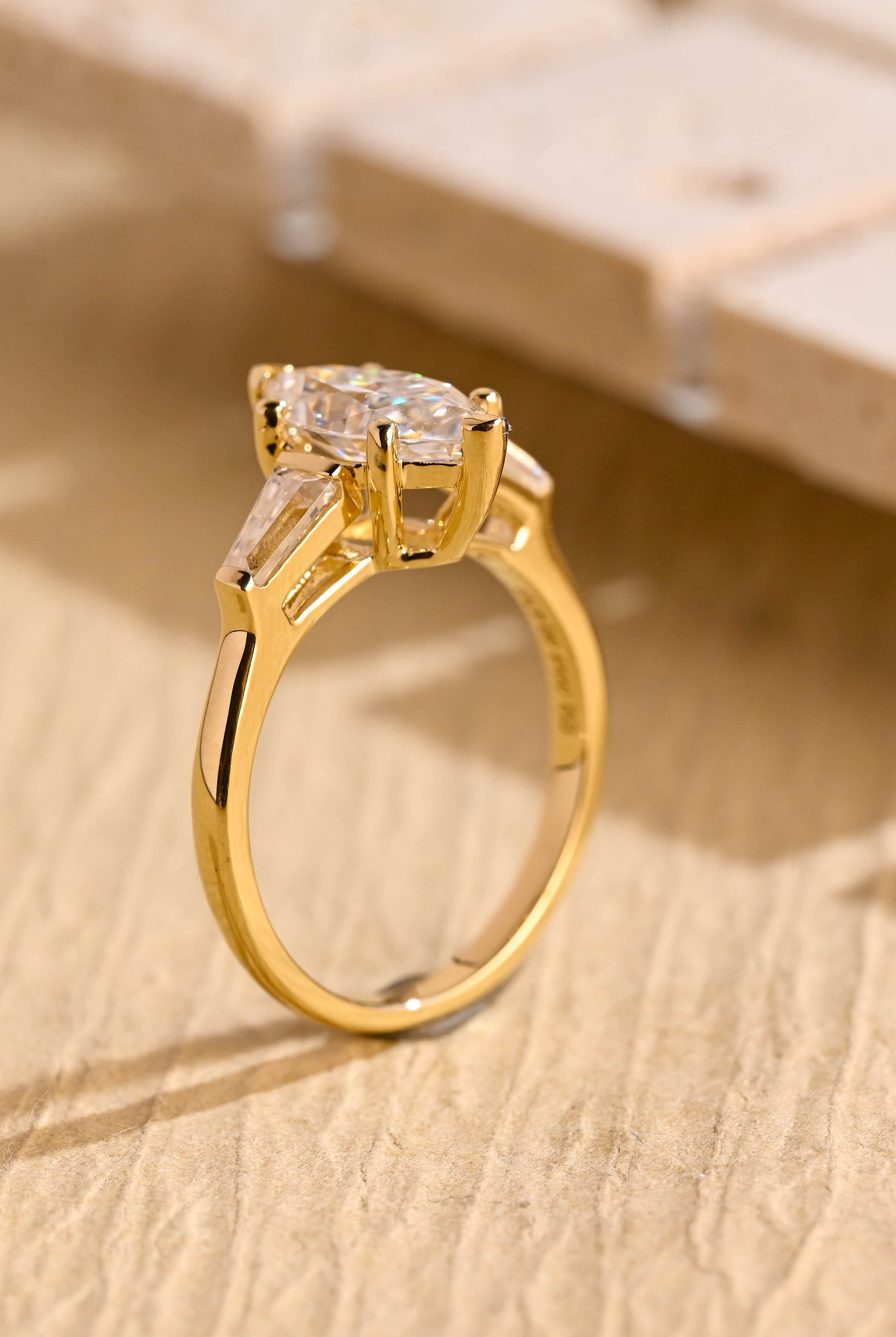 Luxury Moissanite Engagement Ring