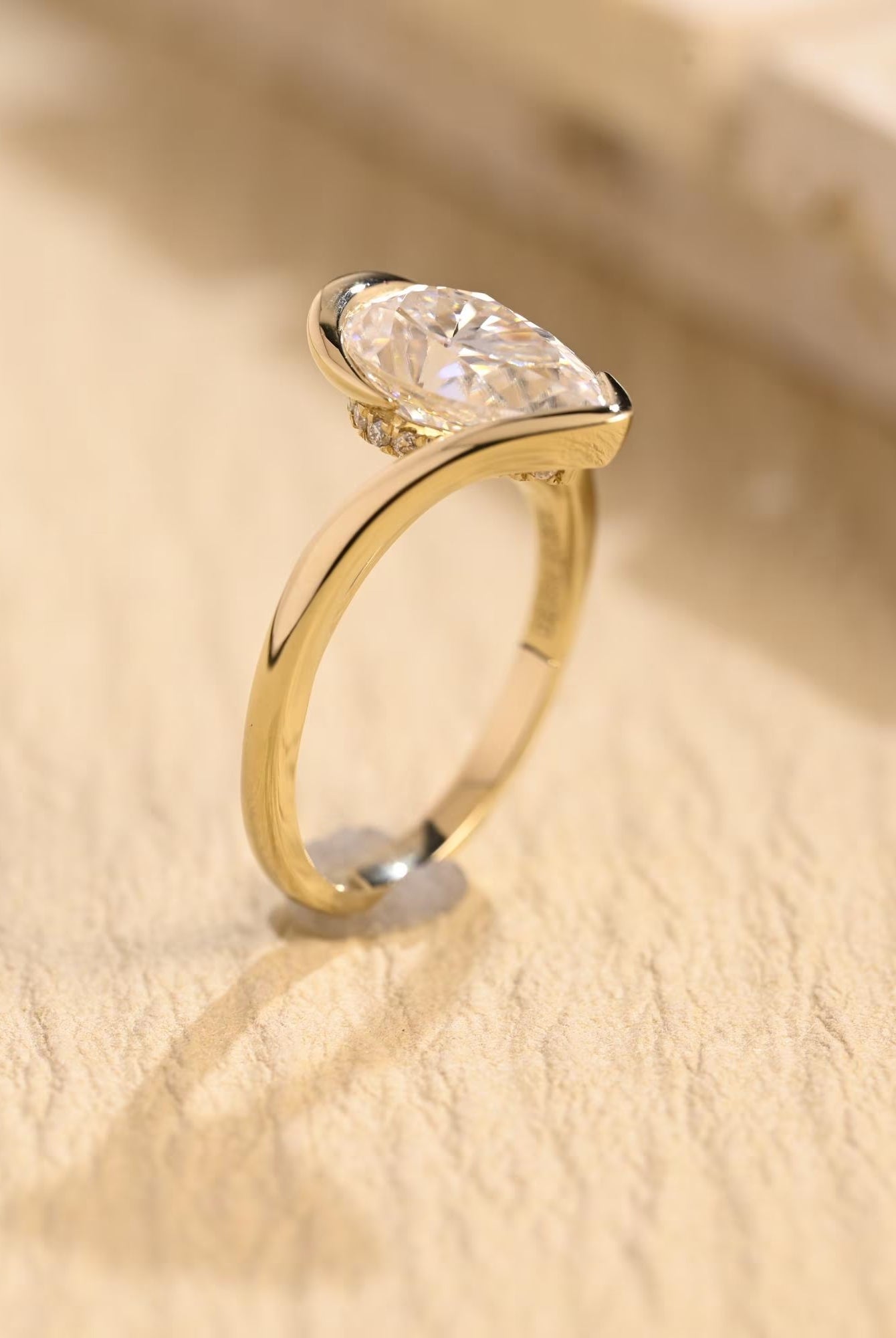 Diamond Accent Moissanite Ring
