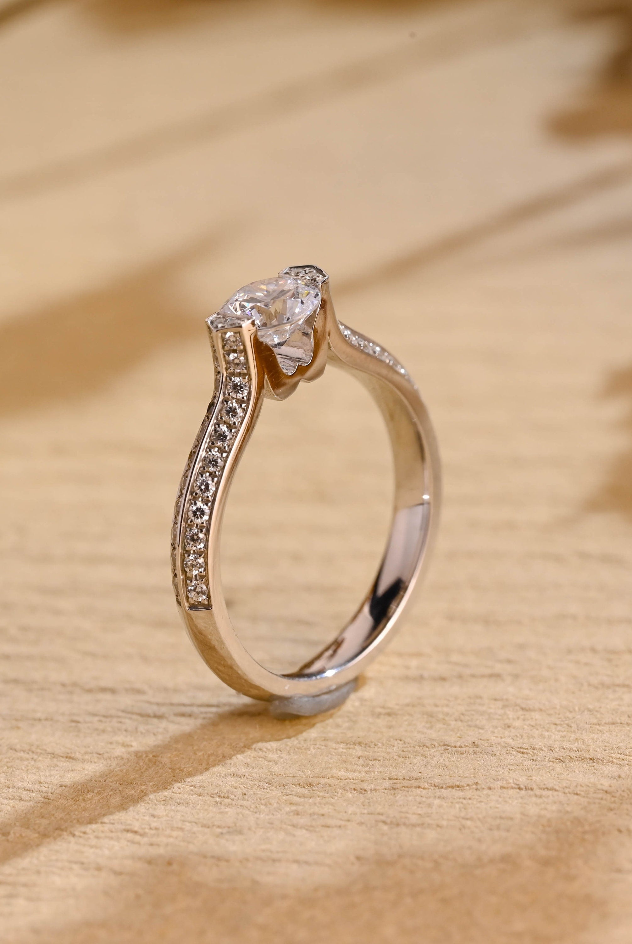 Affordable Moissanite Engagement Ring
