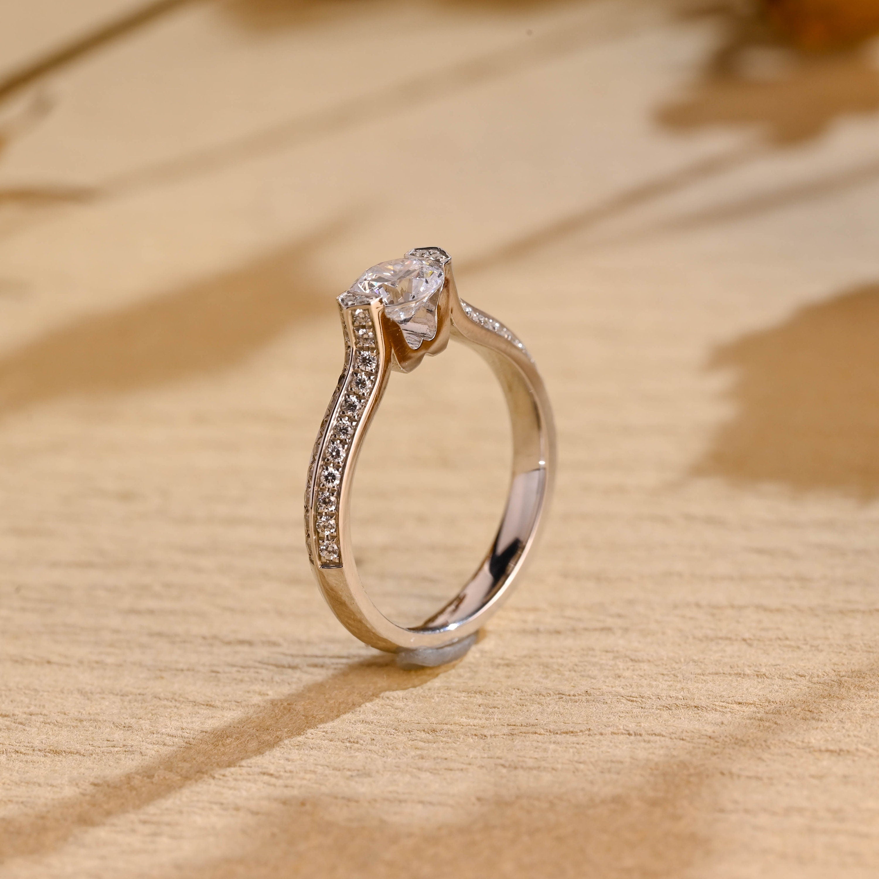 Affordable Moissanite Engagement Ring