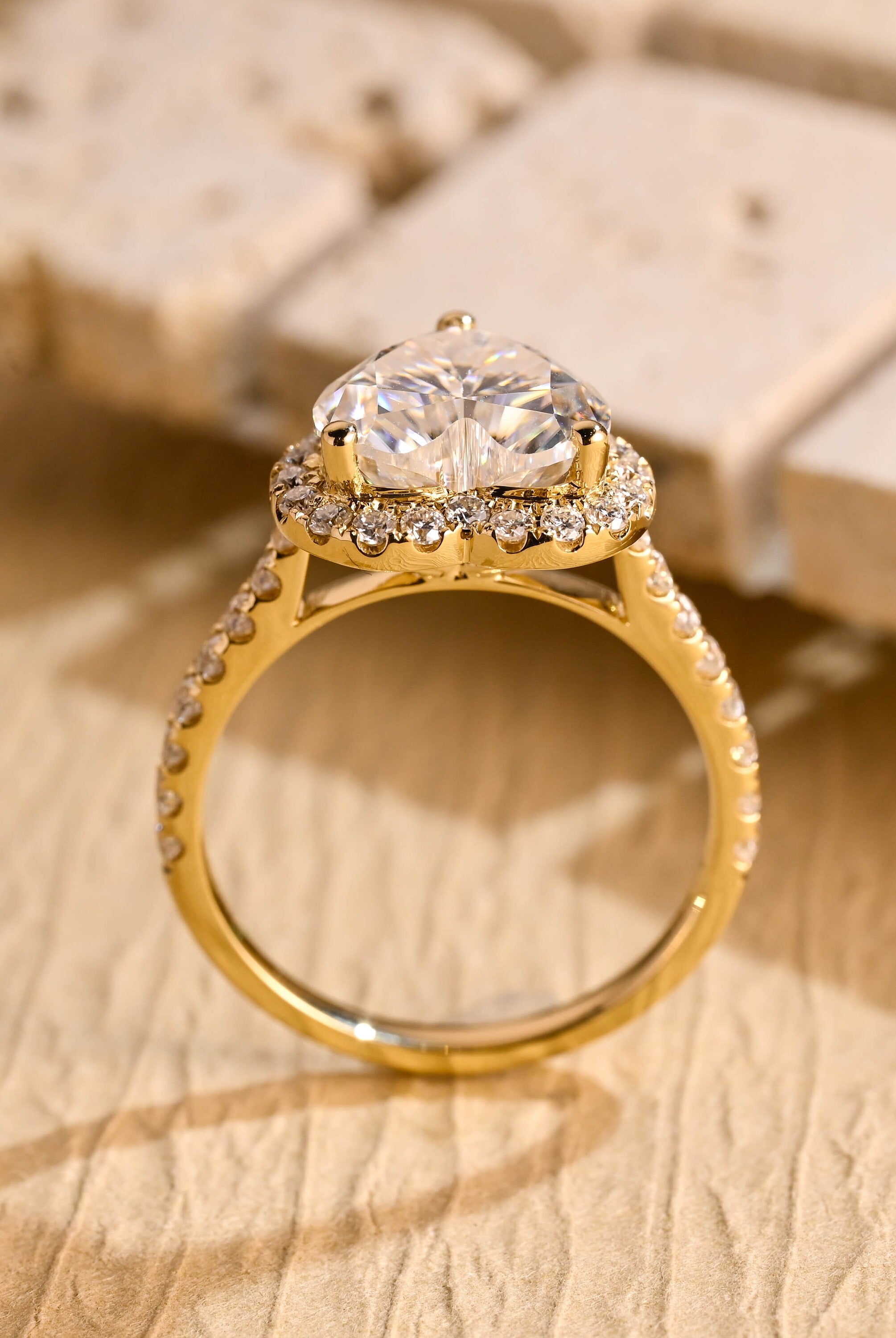 Heart Engagement Ring for Women