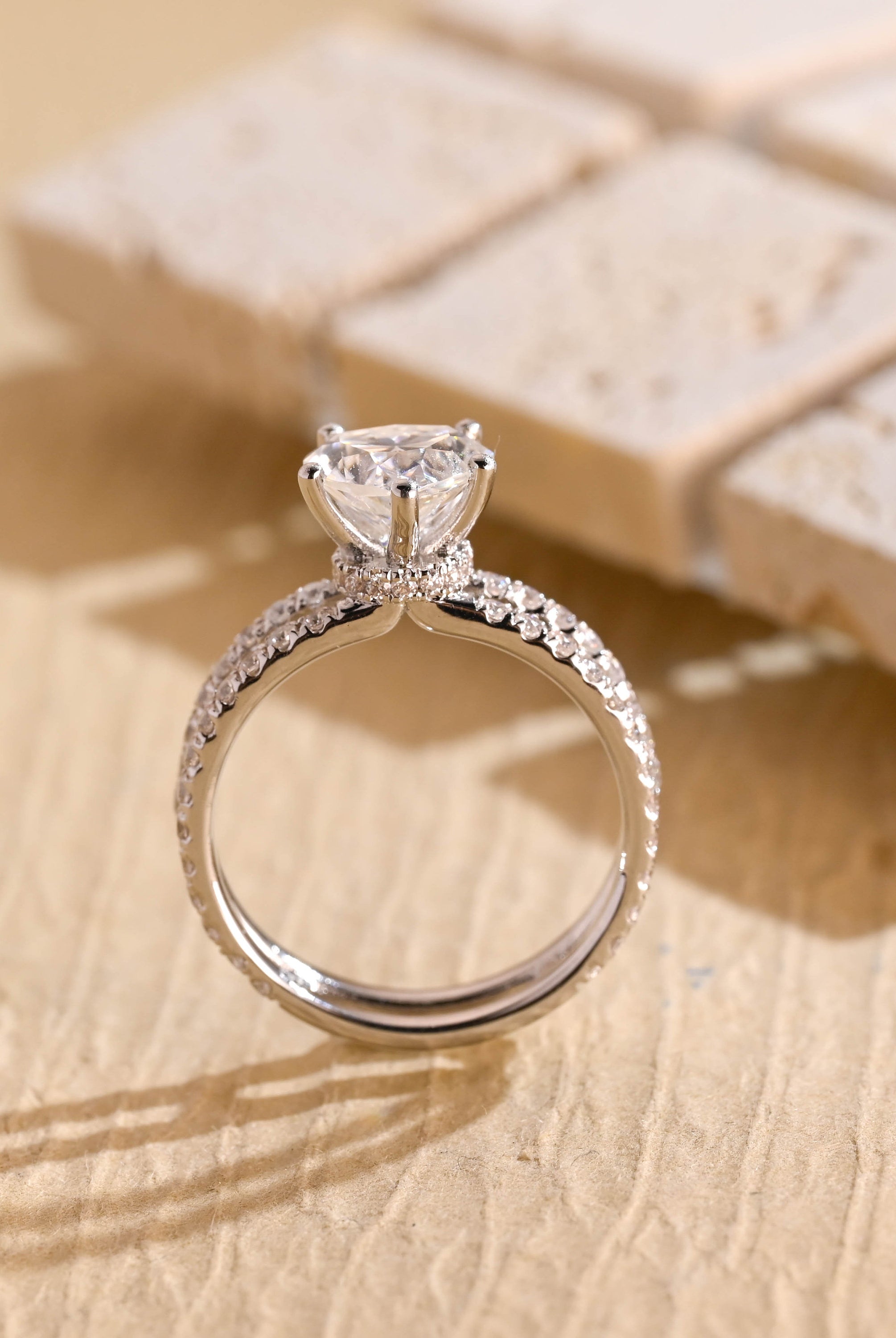 Luxury Moissanite Engagement Ring