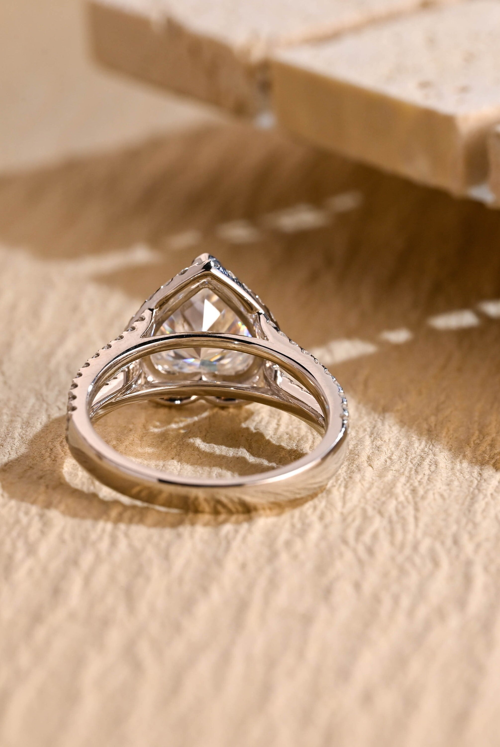 Heart Shaped Halo Ring