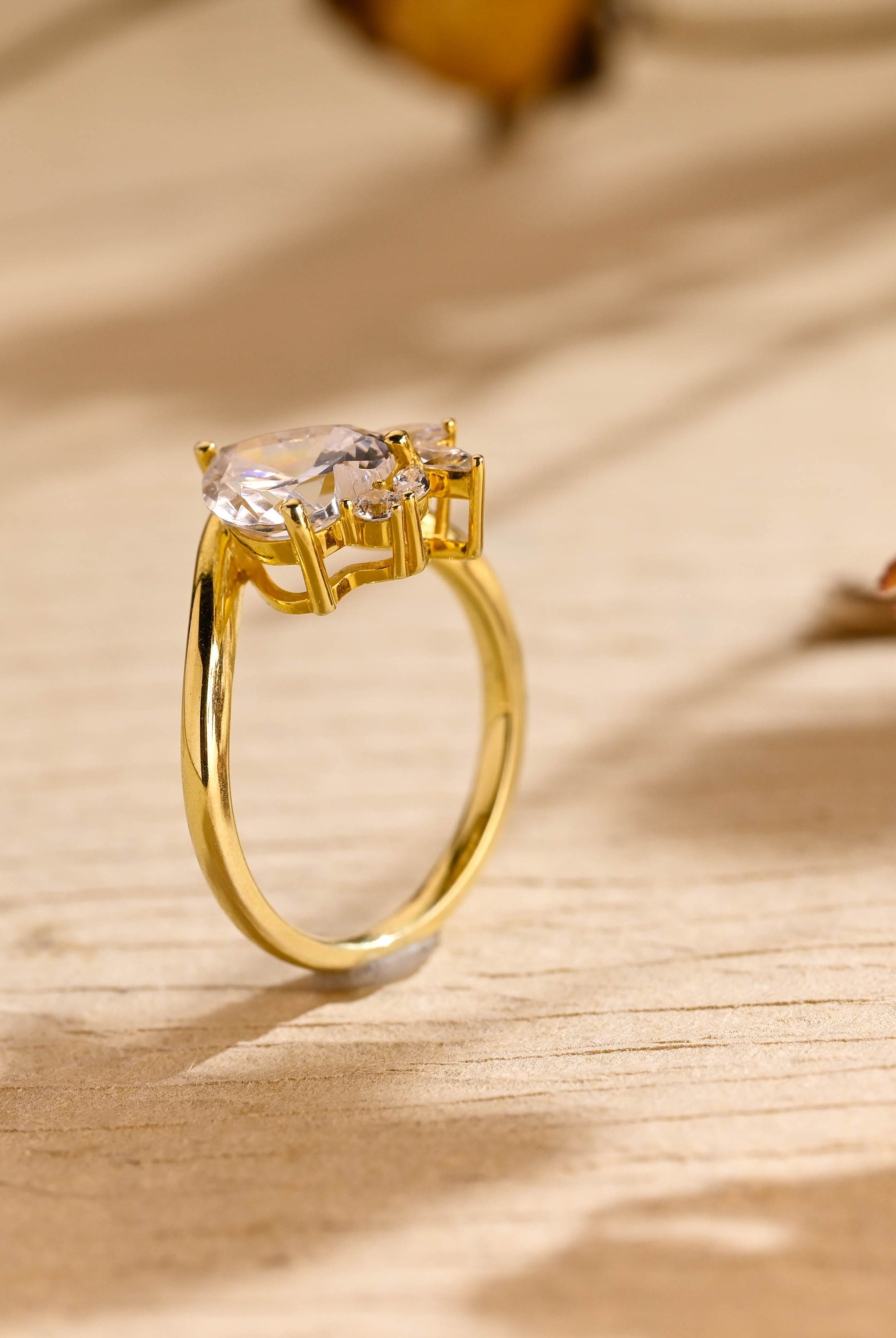 Cluster Moissanite Ring