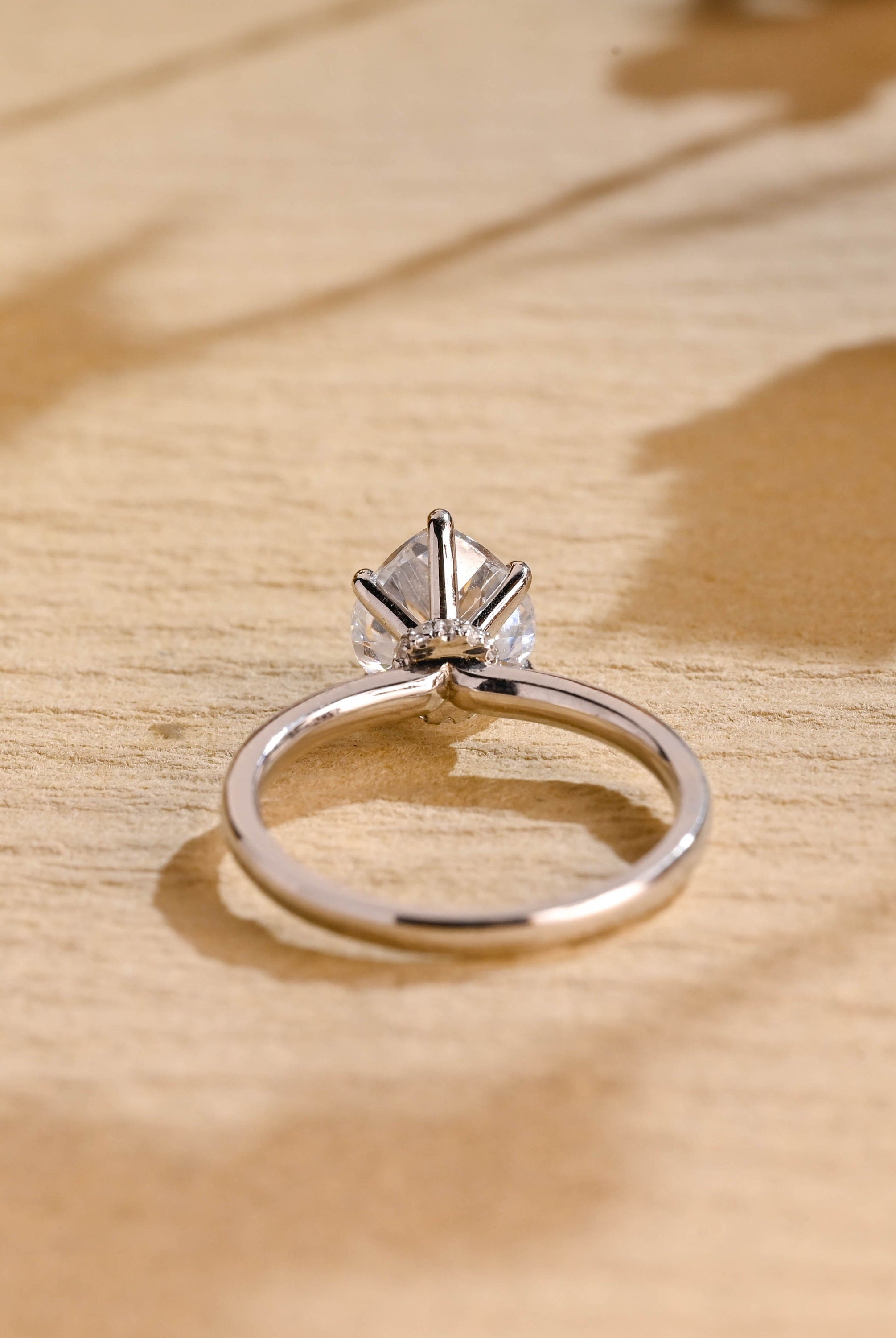 Heart Cut Solitaire Moissanite Ring