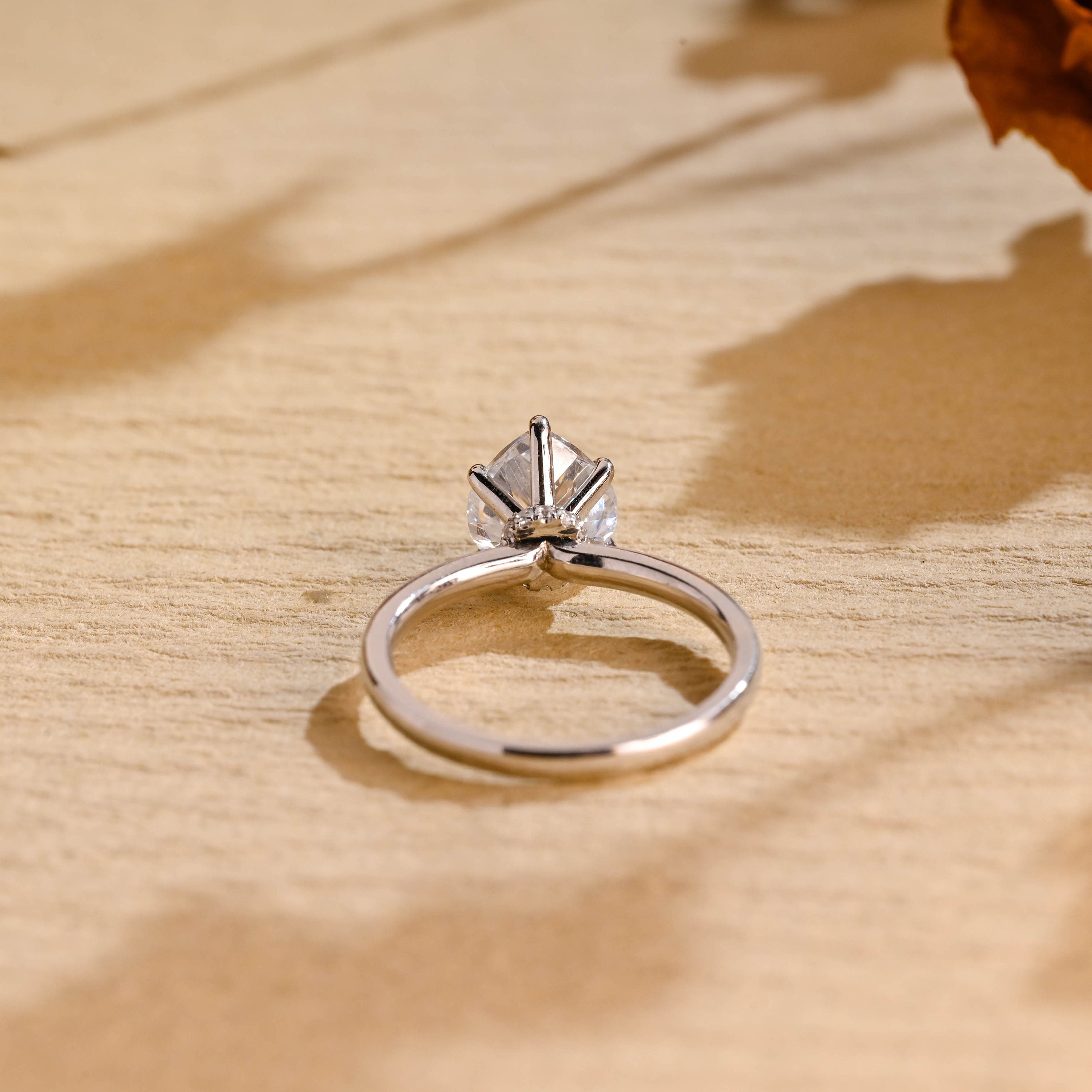 Heart Cut Solitaire Moissanite Ring