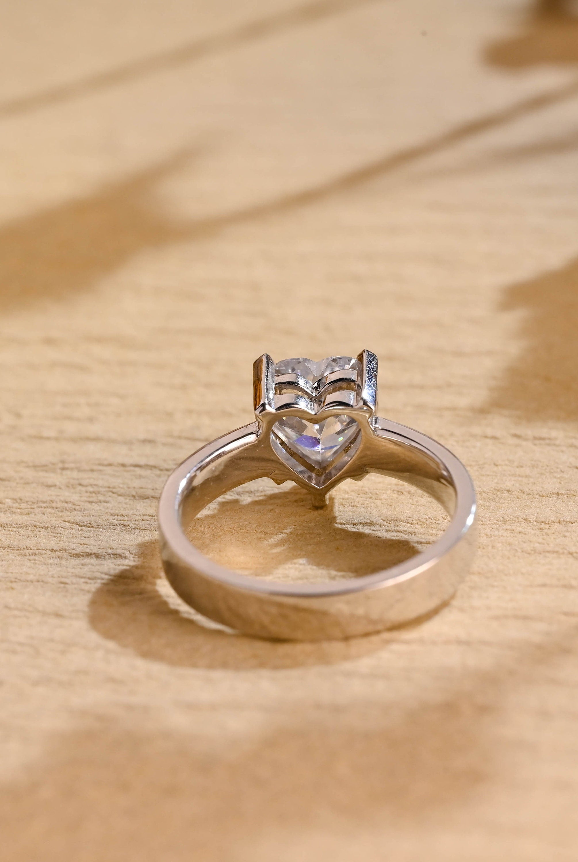 Thick Band Engagement Ring