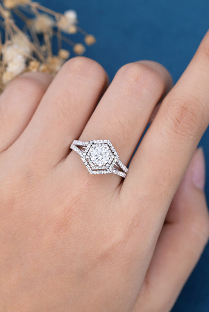 round-shaped-moissanite-double-halo-split-shank-engagement-ring