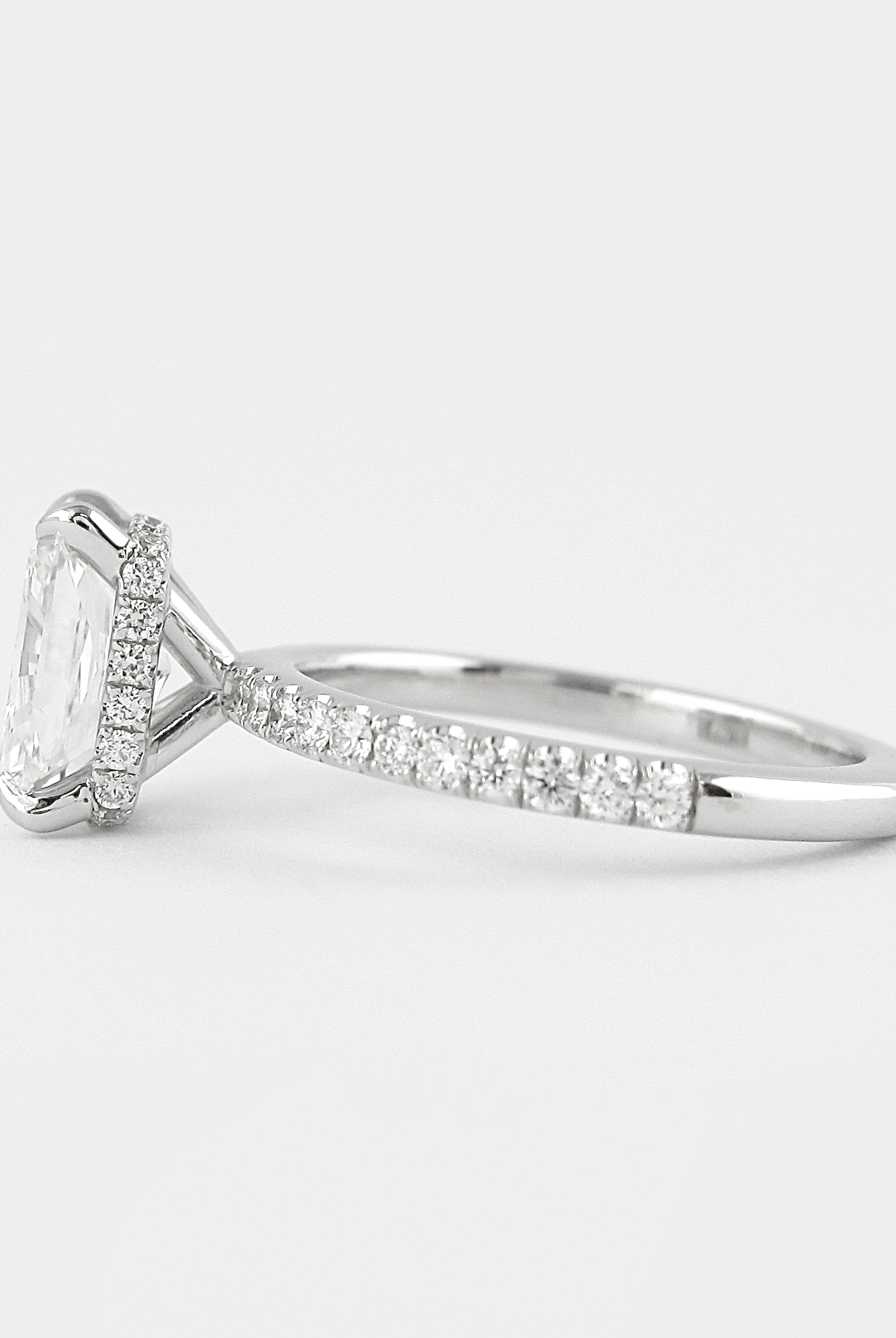 Radiant Solitaire Moissanite Ring
