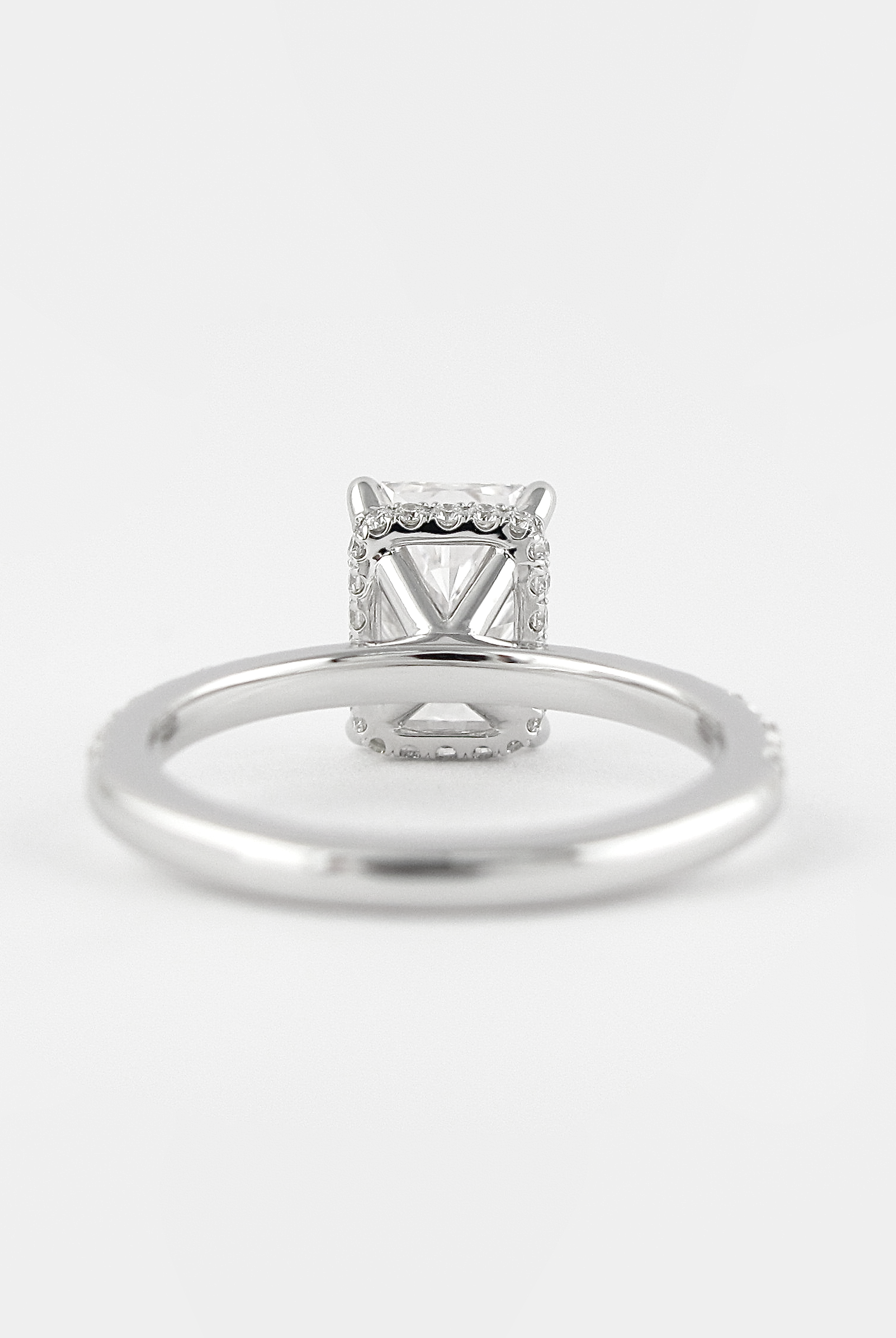 Radiant Solitaire Moissanite Ring