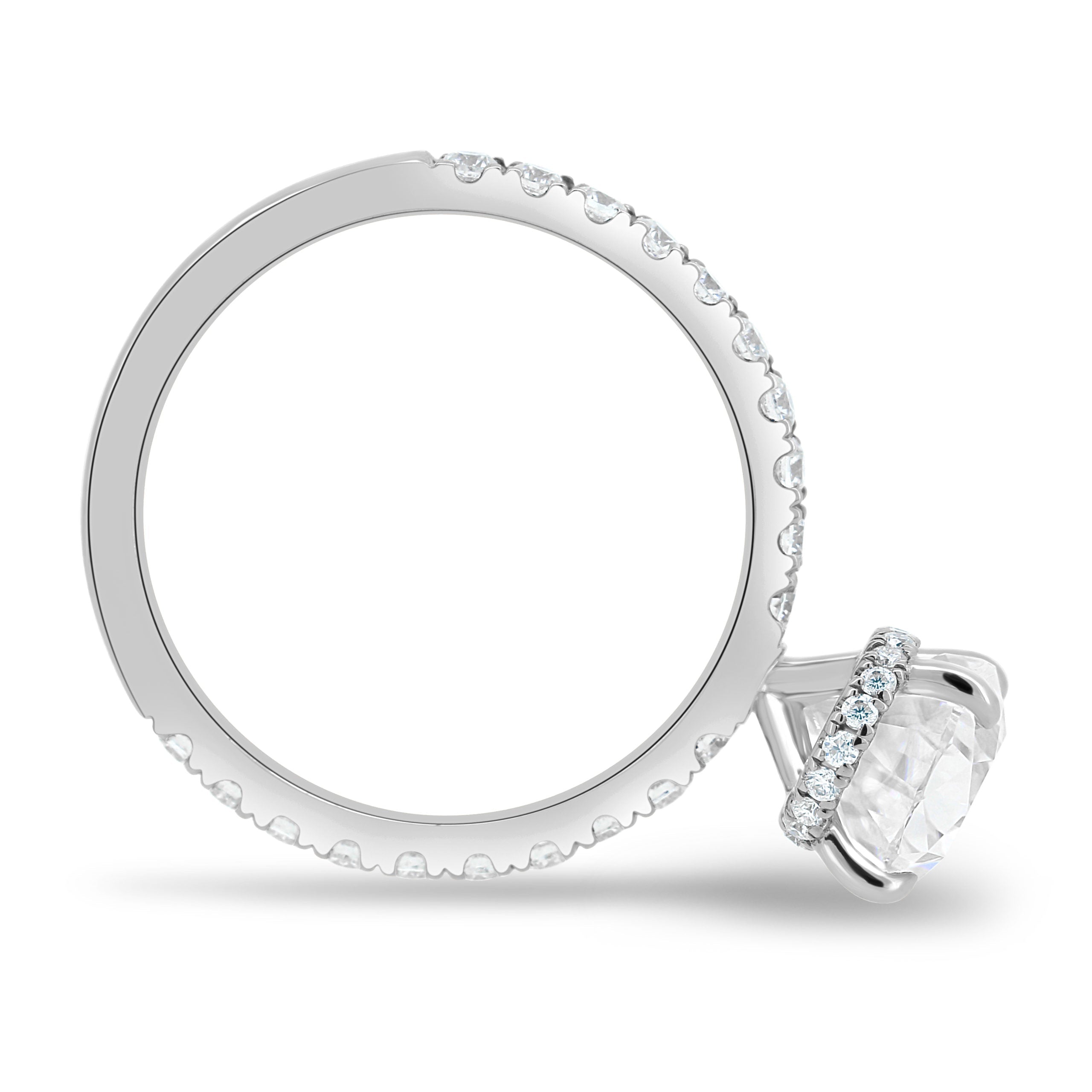 Moissanite Engagement Ring for Her