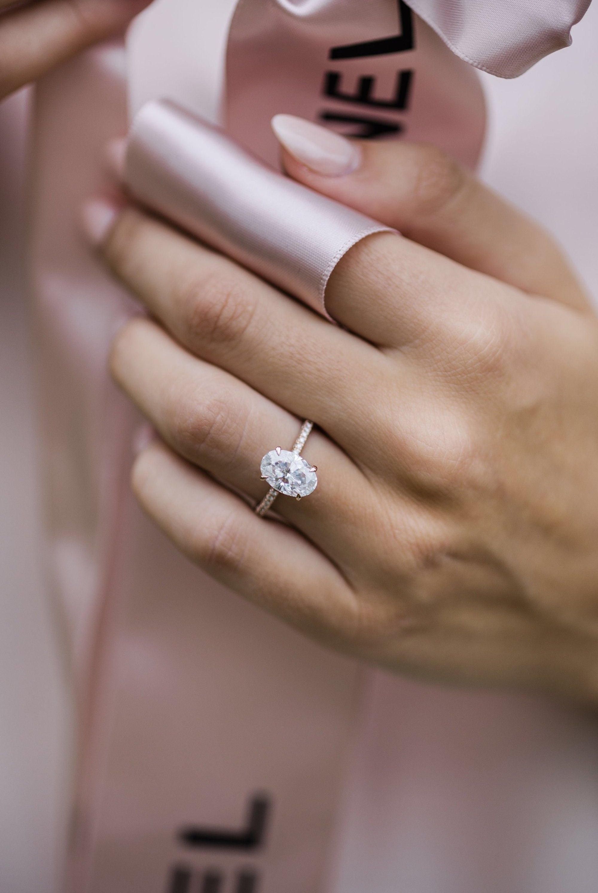 Moissanite Engagement Ring for Her