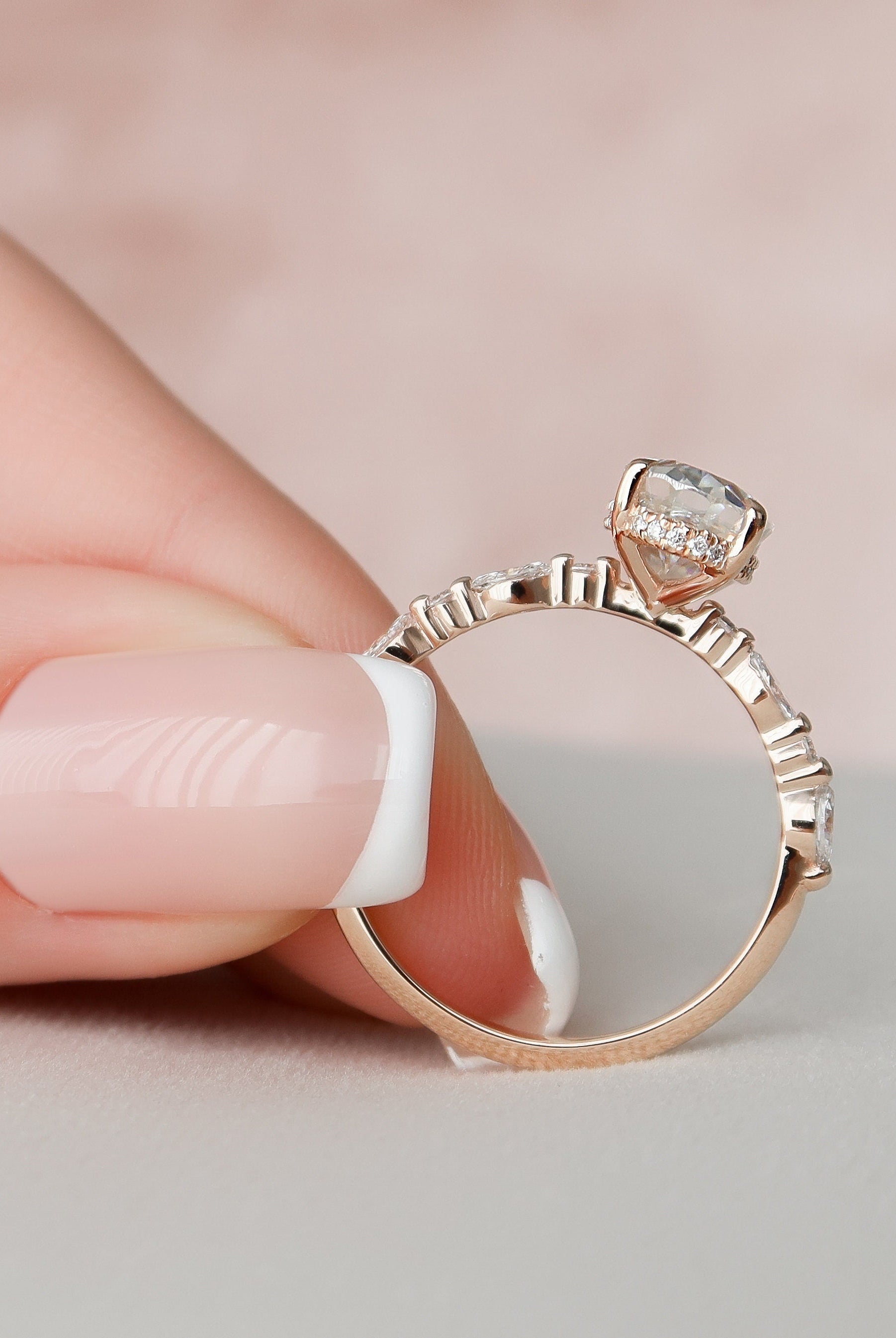 Moissanite Diamond Ring