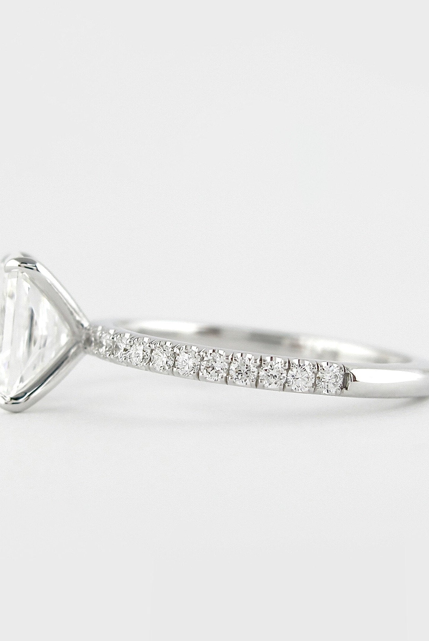 Custom Moissanite Engagement Ring