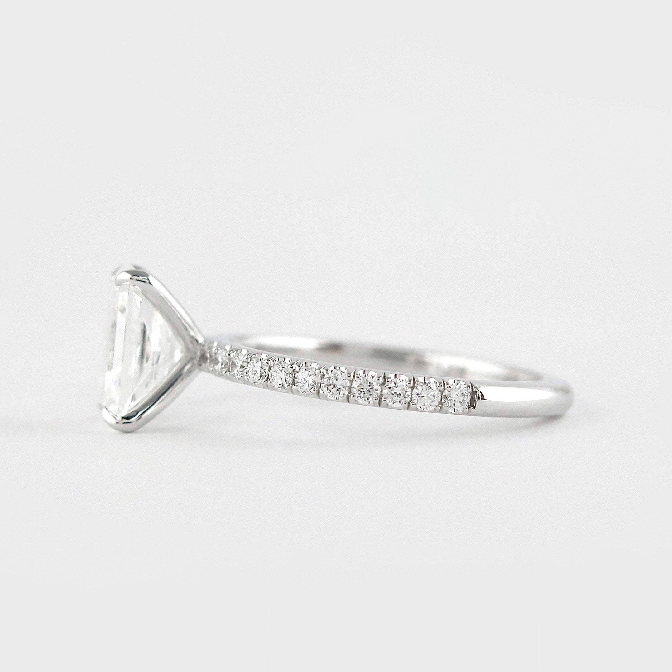 Custom Moissanite Engagement Ring