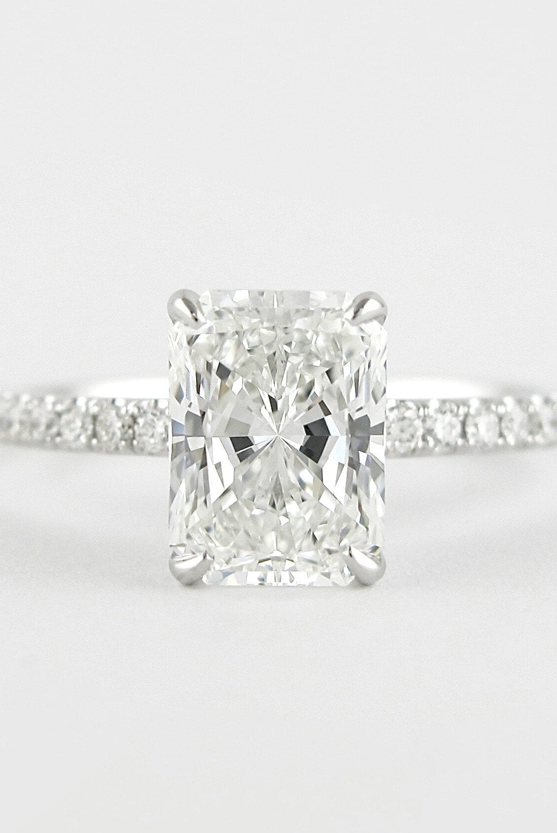 Hidden Halo Engagement Ring
