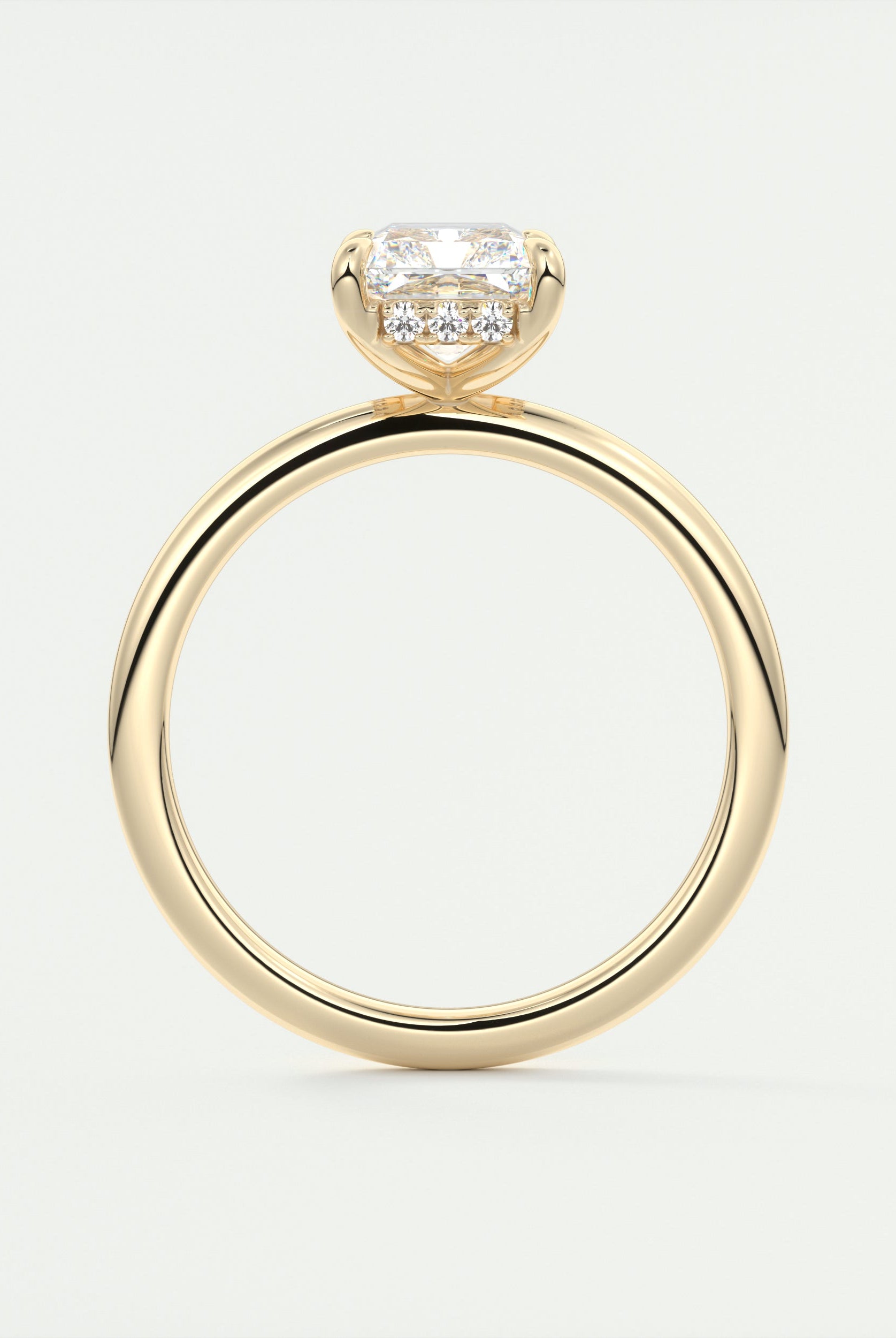 2CT Moissanite Engagement Ring
