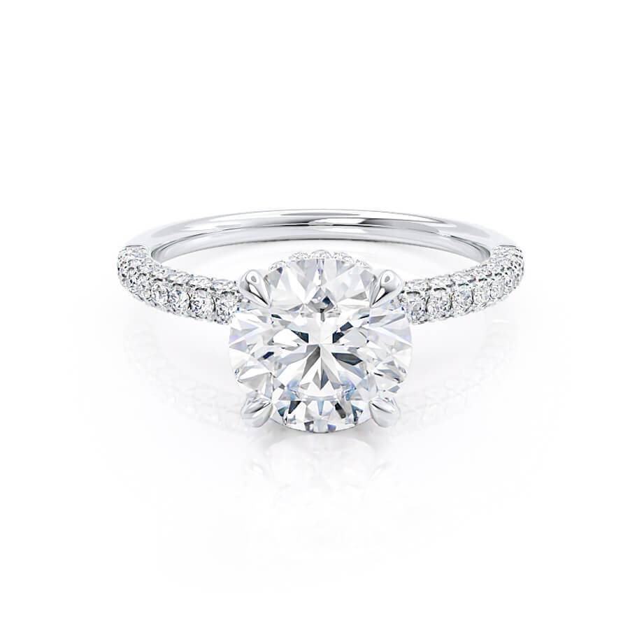 Round Engagement Ring for Women