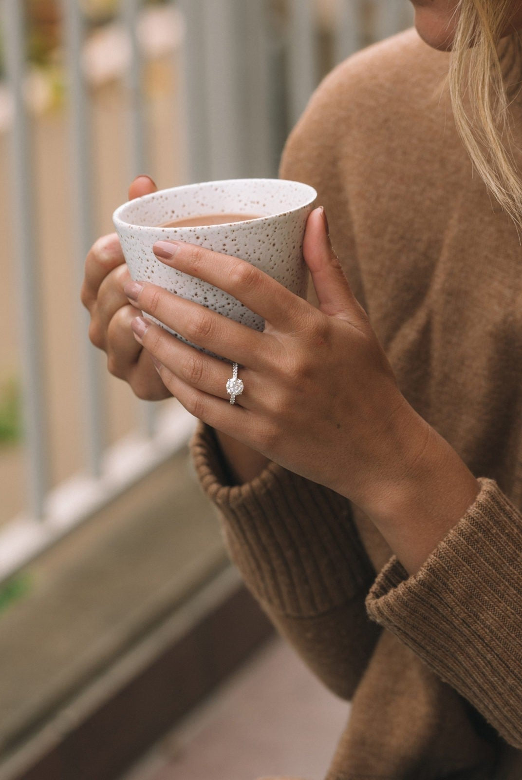 Round Solitaire Moissanite Ring