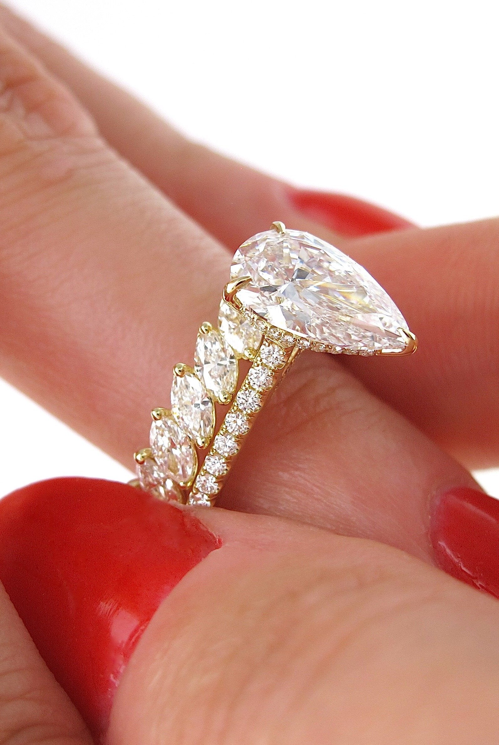 marquise-cut-full-eternity-moissanite-wedding-band-1